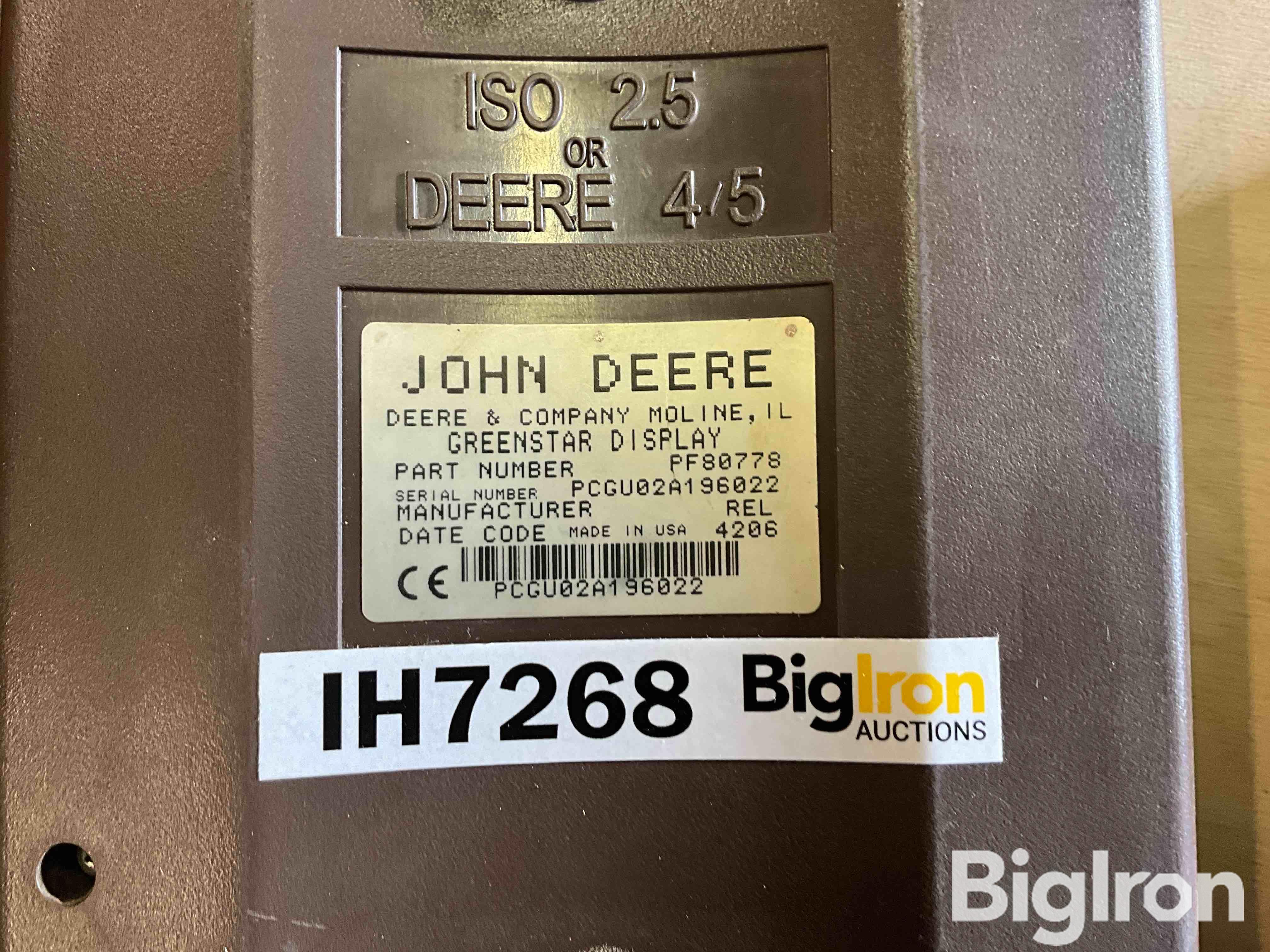 John Deere Greenstar Display BigIron Auctions