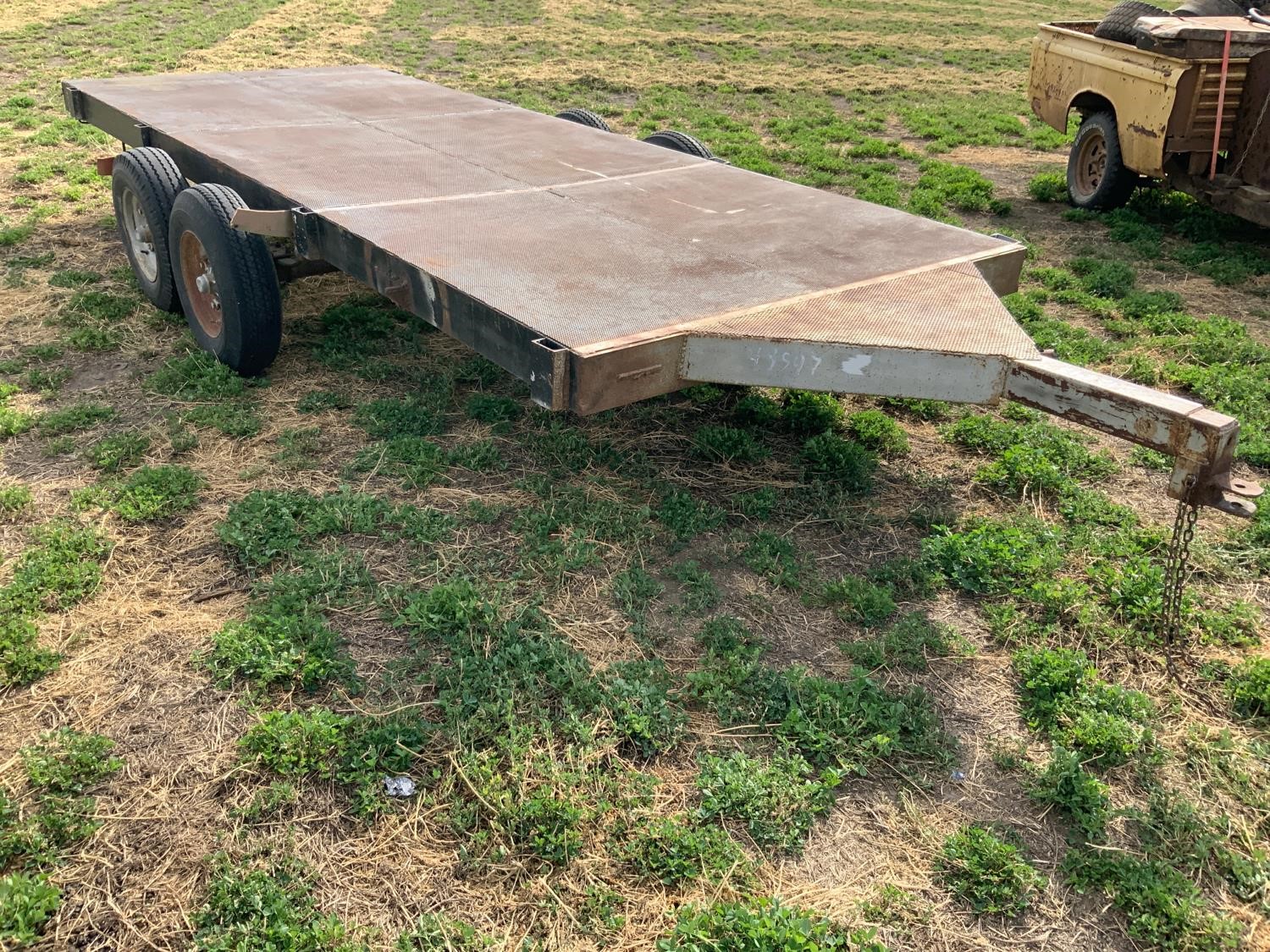 Shop Built 16’ Flatbed Trailer BigIron Auctions