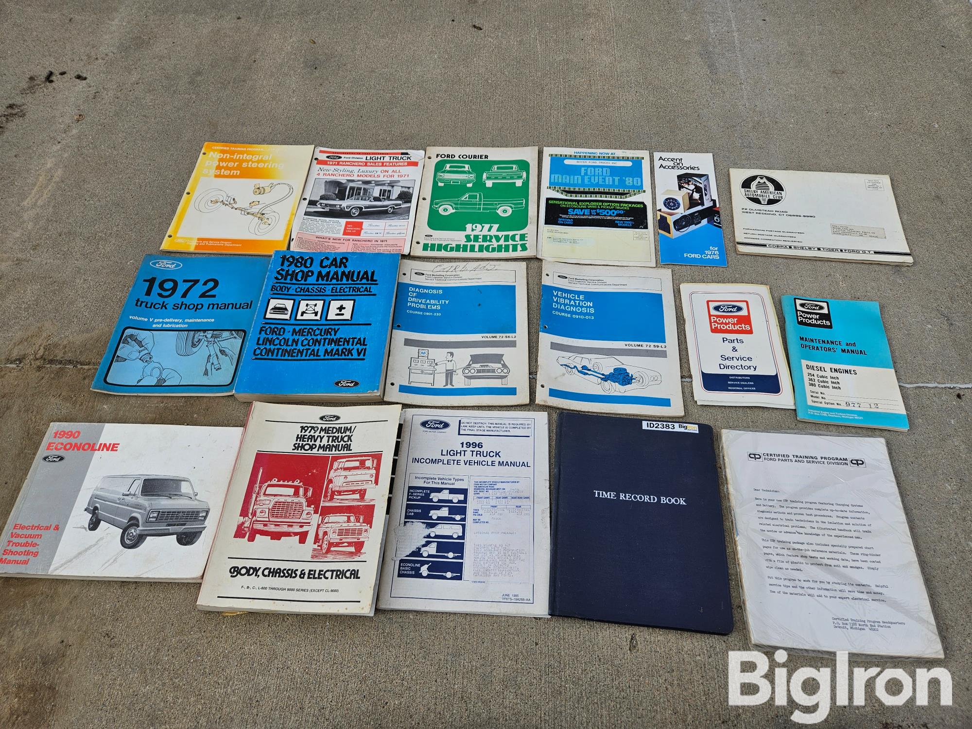 Ford Literature & Manuals BigIron Auctions