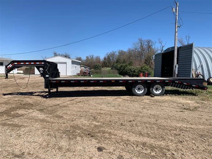 2006 PJ Gooseneck 26' T/A Flatbed Trailer BigIron Auctions