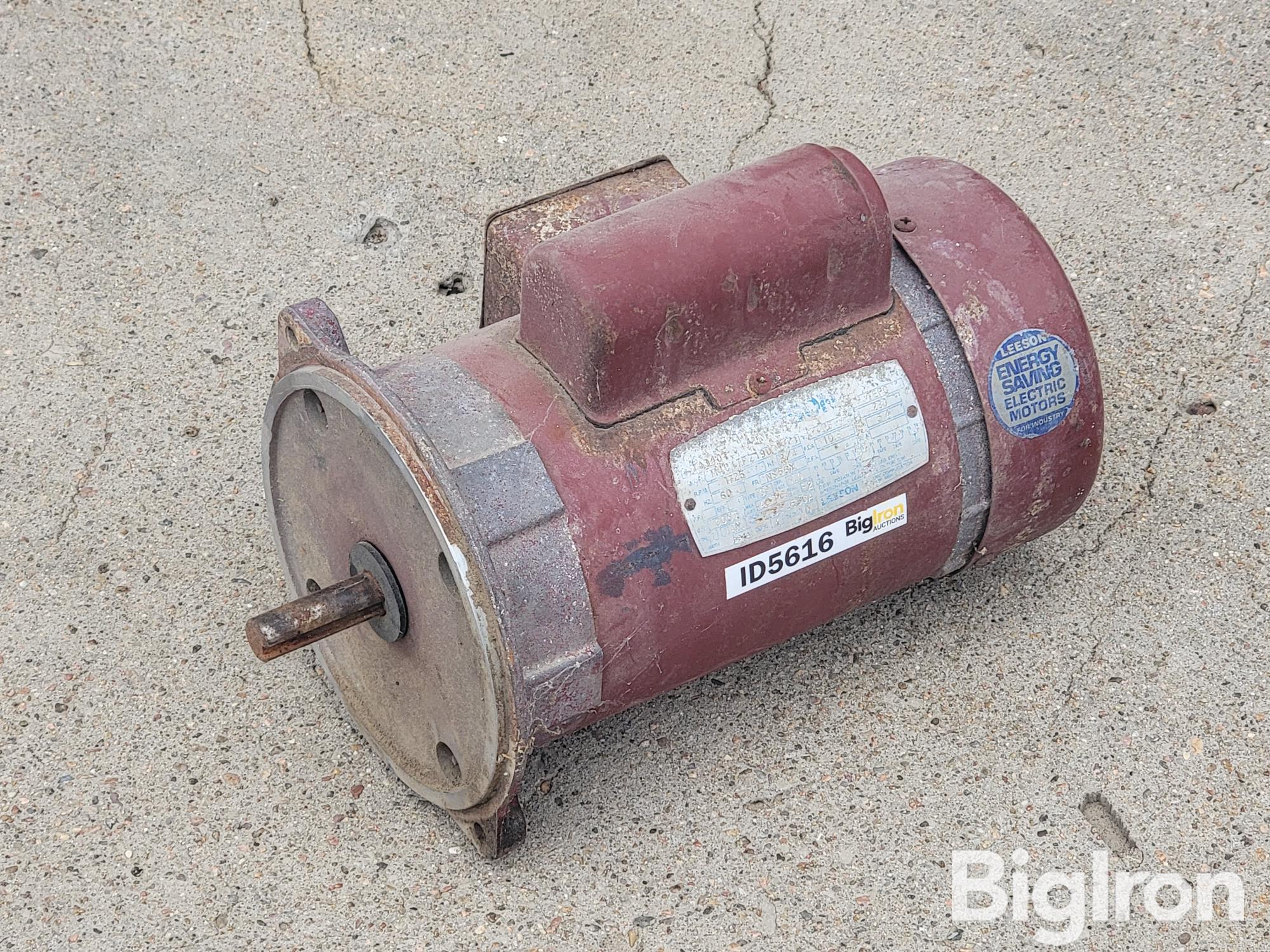 Leeson 3/4HP 115V Electric Motor BigIron Auctions