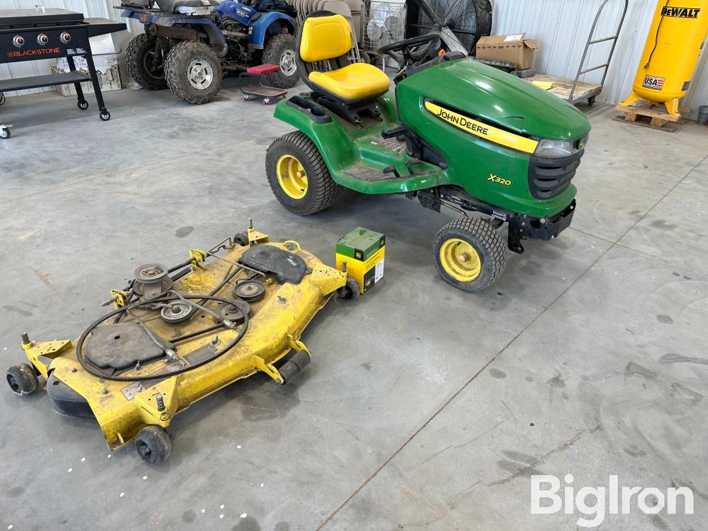 John deere best sale x320 mower deck