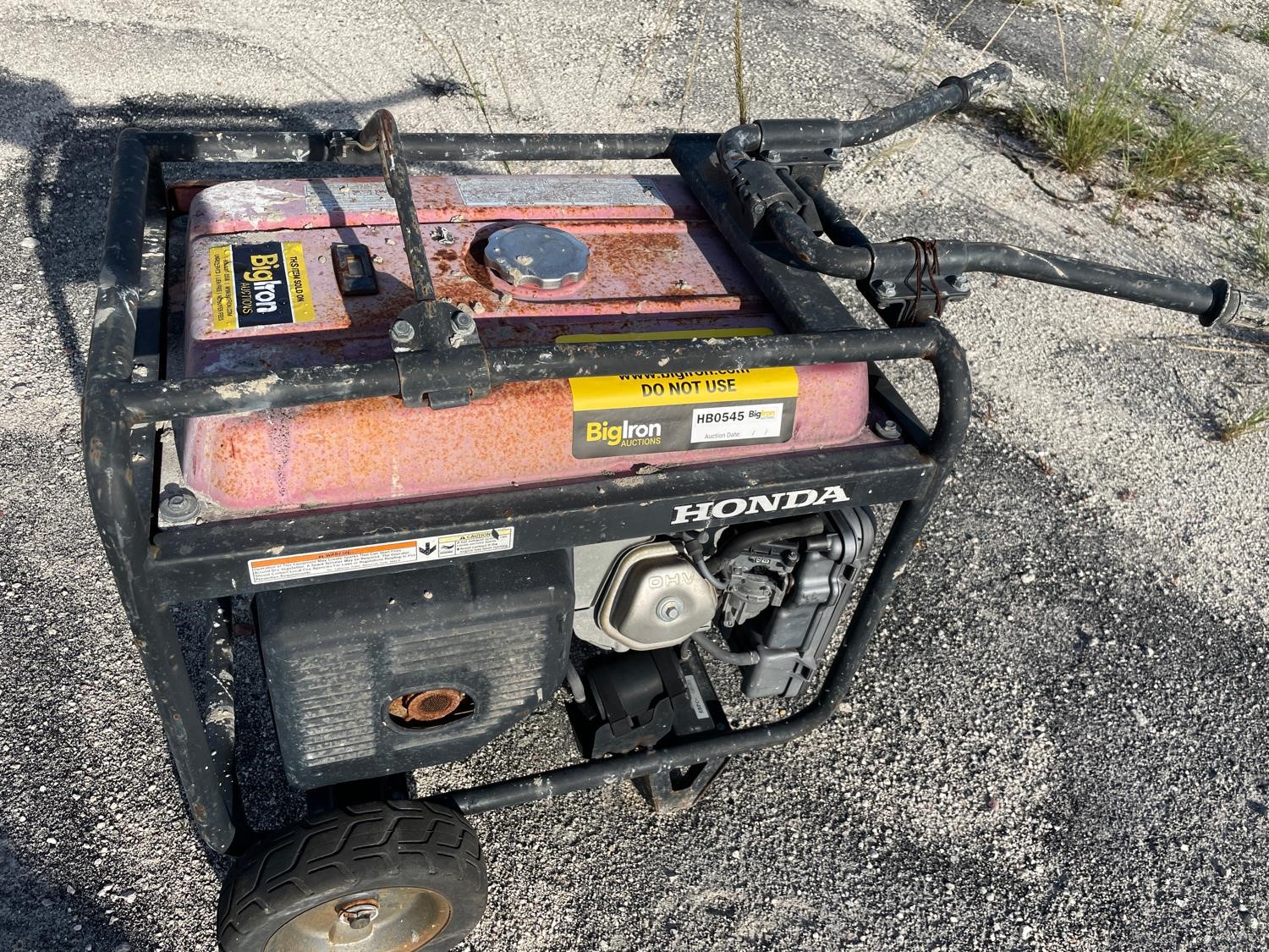 Honda Eb5000x Generator 5000 Watt Bigiron Auctions 1237