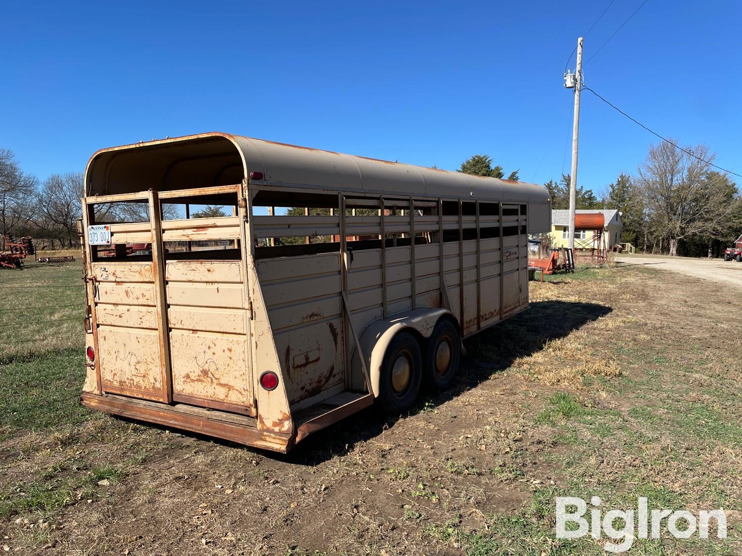 1985 Shelby T/A Gooseneck Livestock Trailer BigIron Auctions