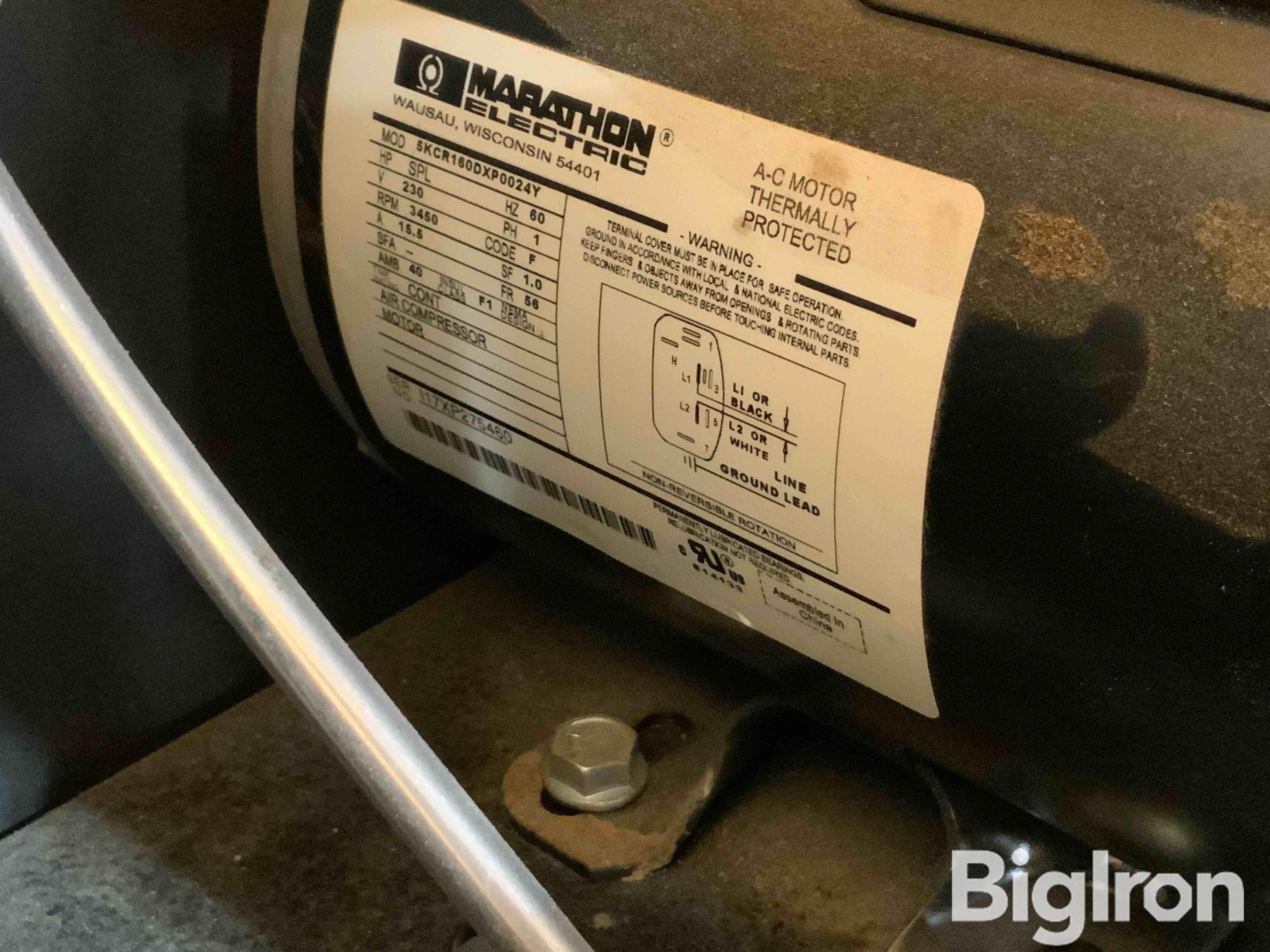 Sanborn 60-Gallon 155 PSI Air Compressor BigIron Auctions