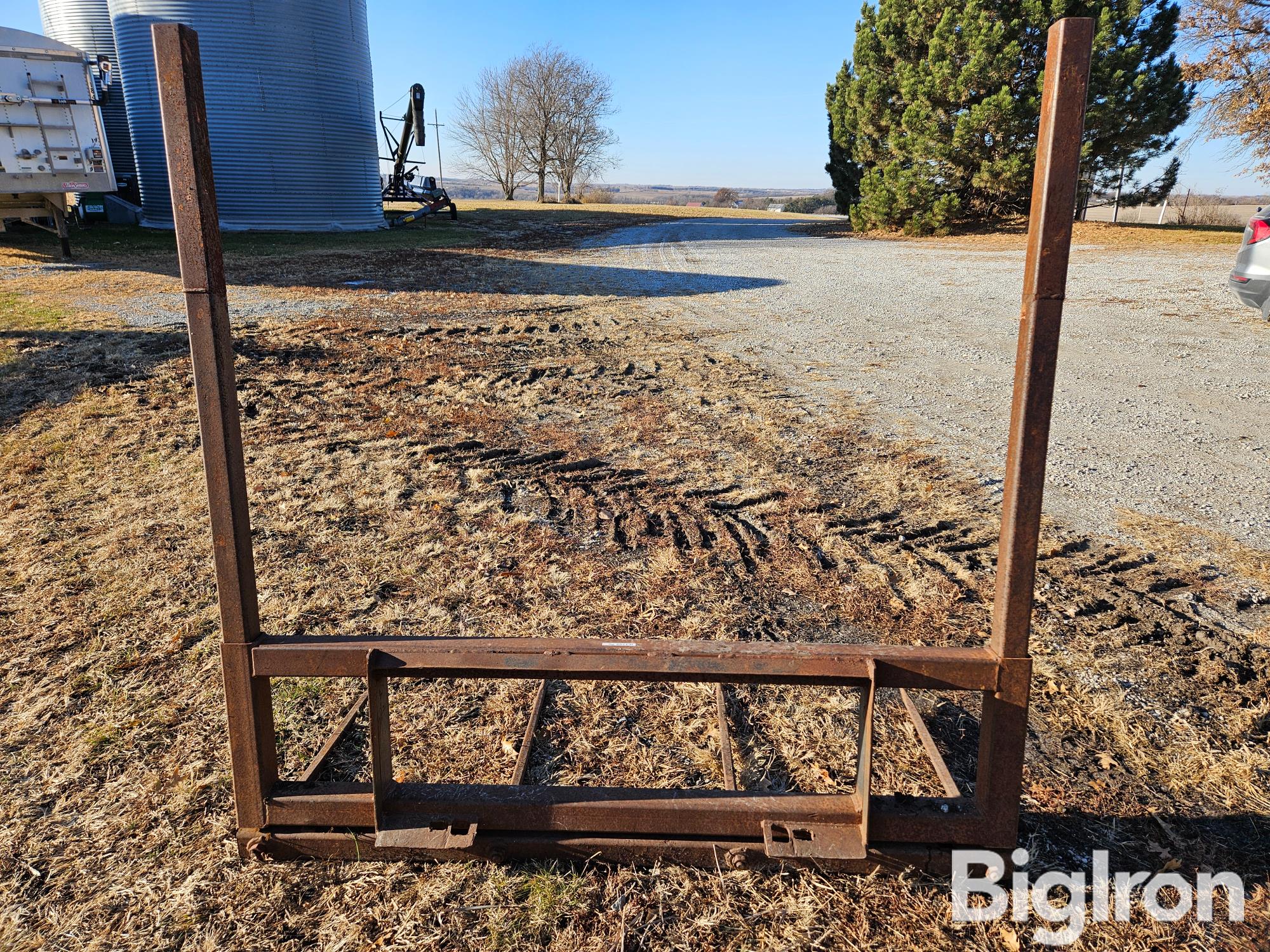 Large Square Bale Fork Attachment BigIron Auctions