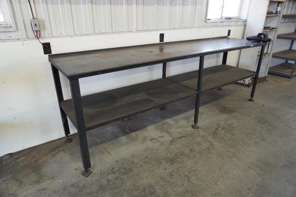 Metal Work Bench With Vise BigIron Auctions