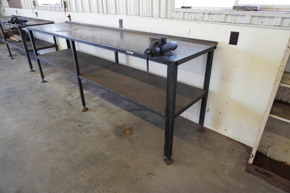 Metal Work Bench With Vise BigIron Auctions