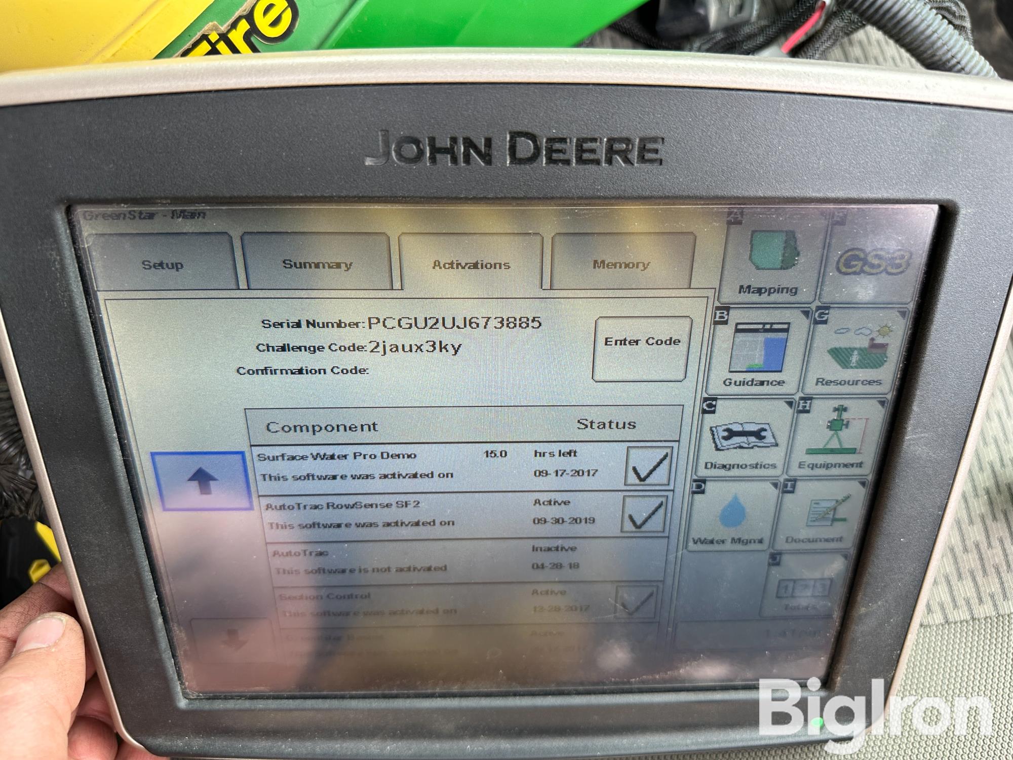 John Deere GreenStar 3 2630 Display BigIron Auctions