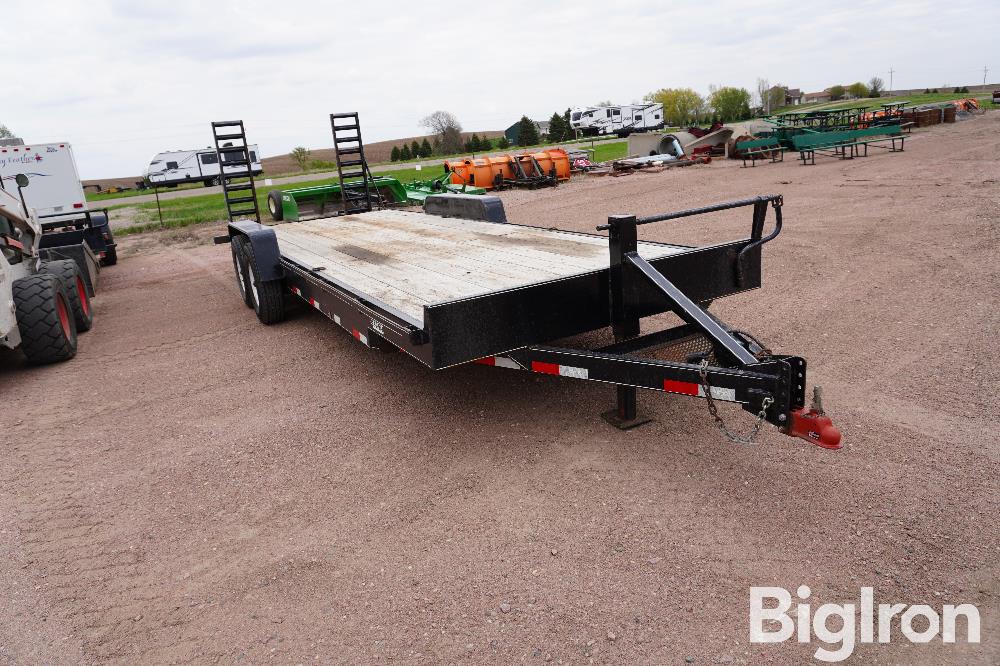 2016 Dct 24' T A Dovetail Flatbed Trailer W Ramps Bigiron Auctions