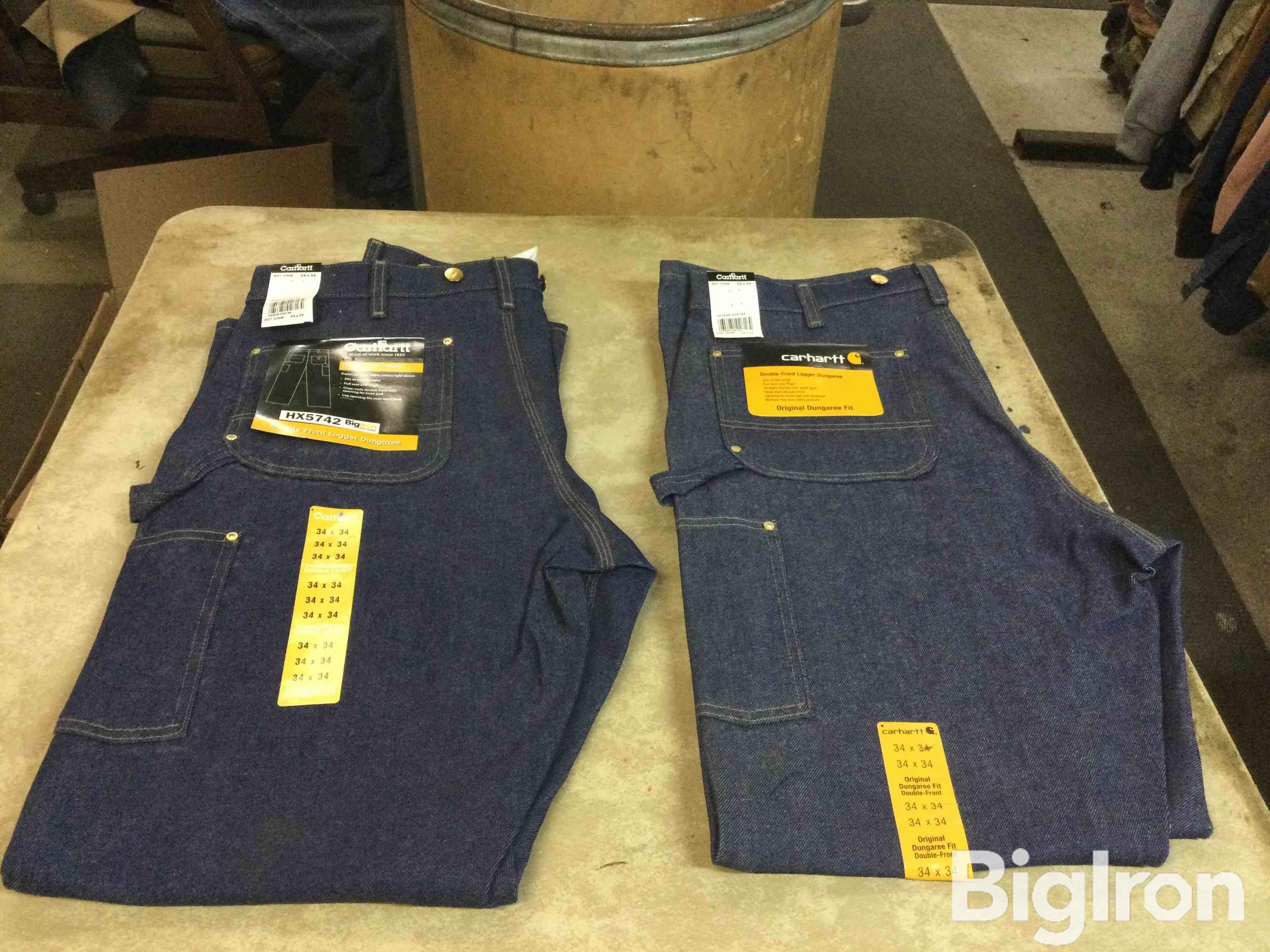 Carhartt 34x34 Double Front Logger Dungaree Jeans BigIron Auctions