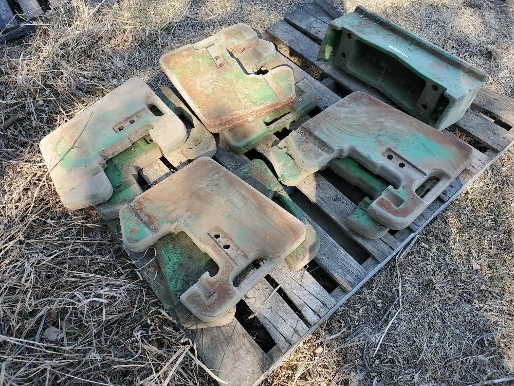 John Deere Front Weight Mount & Suitcase Weights Bigiron Auctions