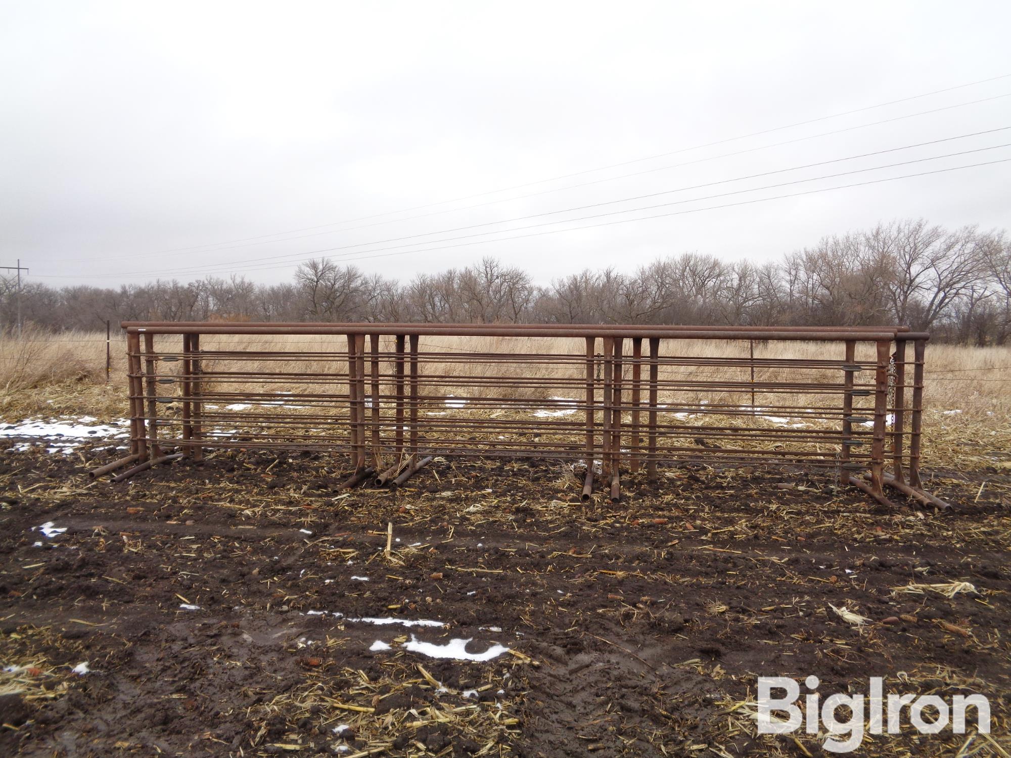 Freestanding 24' Steel Livestock Panels BigIron Auctions