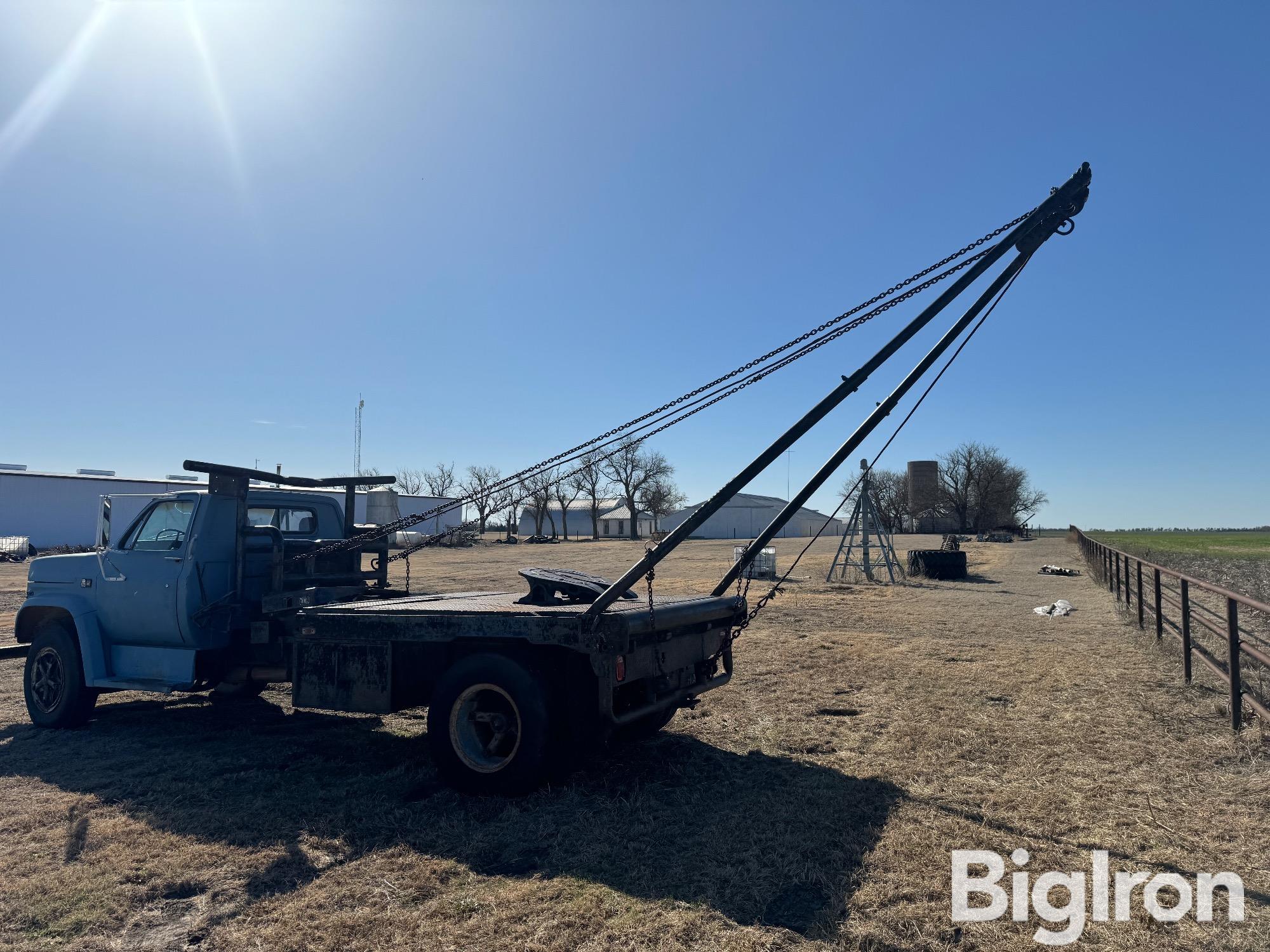 1981 Gmc C7000 Sa Winch Truck Wrolling Tailboard And Gin Poles Bigiron