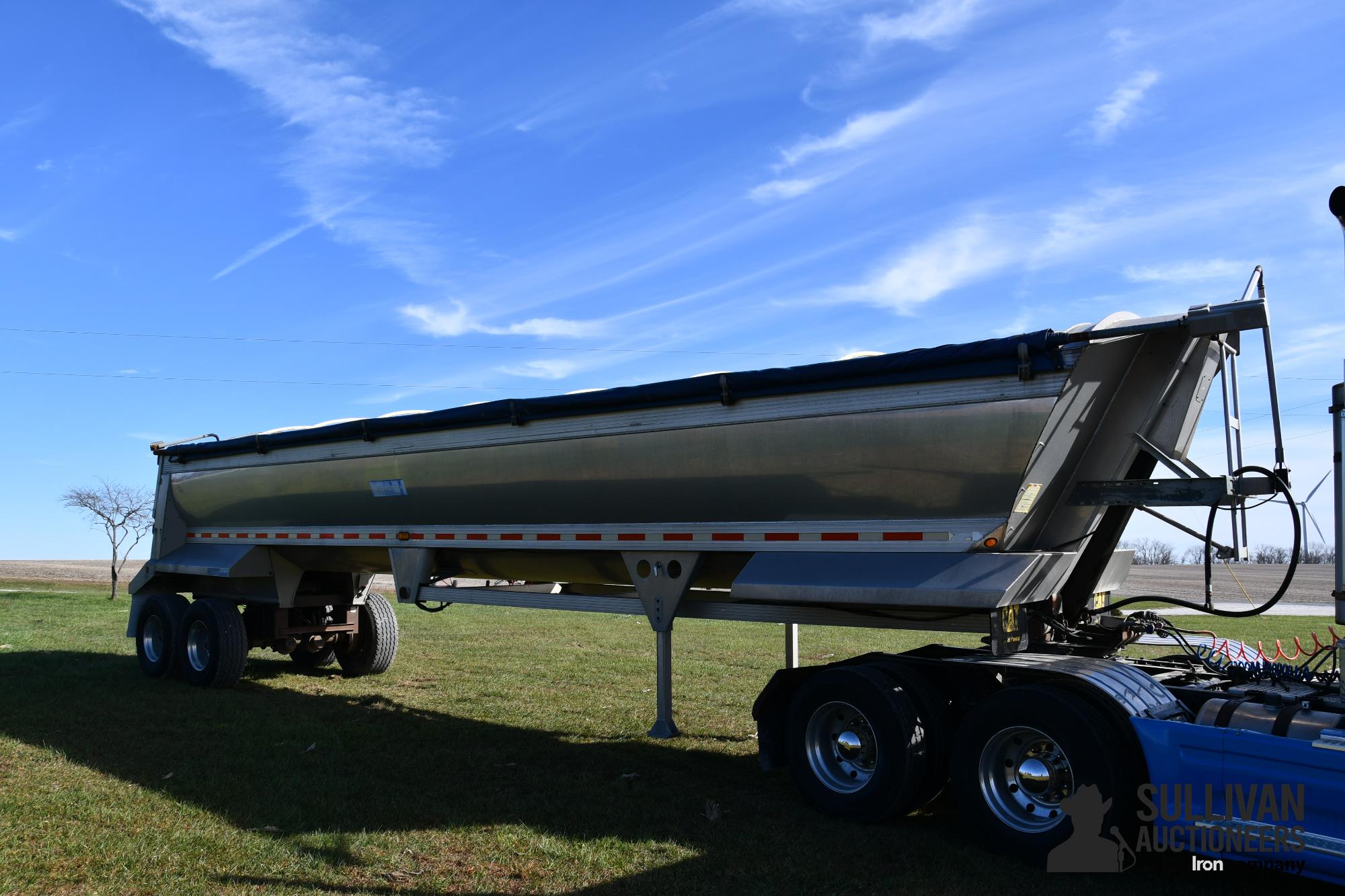 1997 Alumatech 39’ Frameless T/A Aluminum End Dump Trailer BigIron Auctions