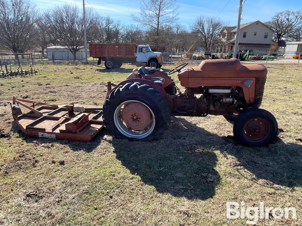 1958 Massey Ferguson 50 2wd Tractor W72” Rotary Mower Bigiron Auctions 1240