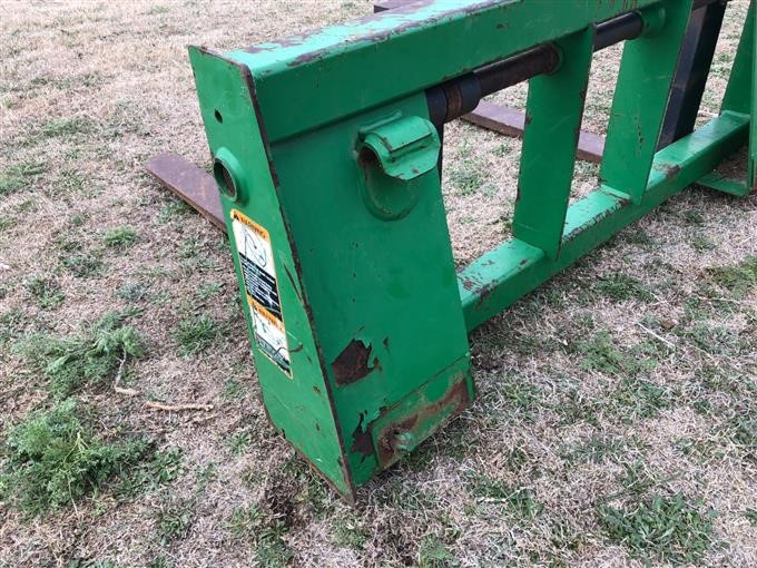 John Deere Front End Loader Quick Attach Pallet Forks BigIron Auctions