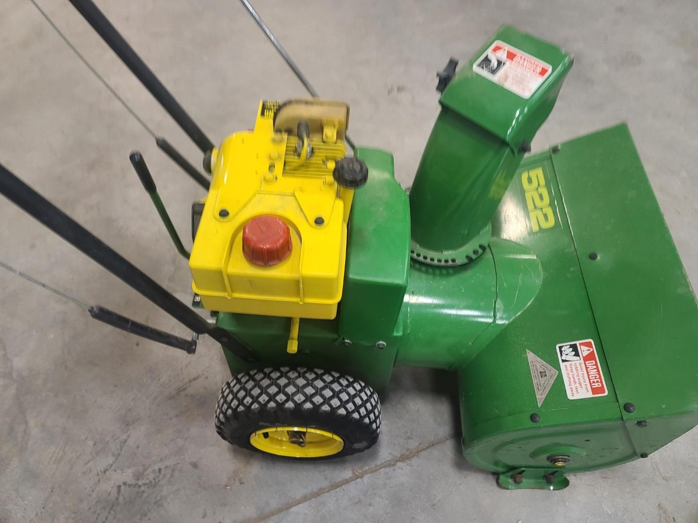 John Deere 522 Snow Blower BigIron Auctions