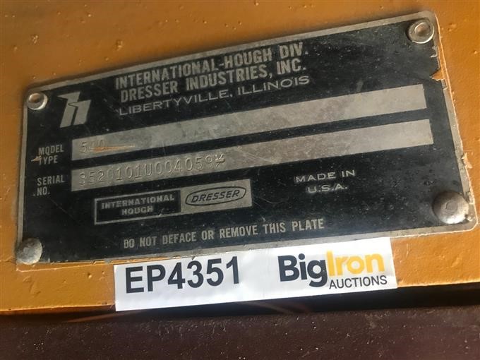 1984 Dresser International 540 Wheel Loader Bigiron Auctions