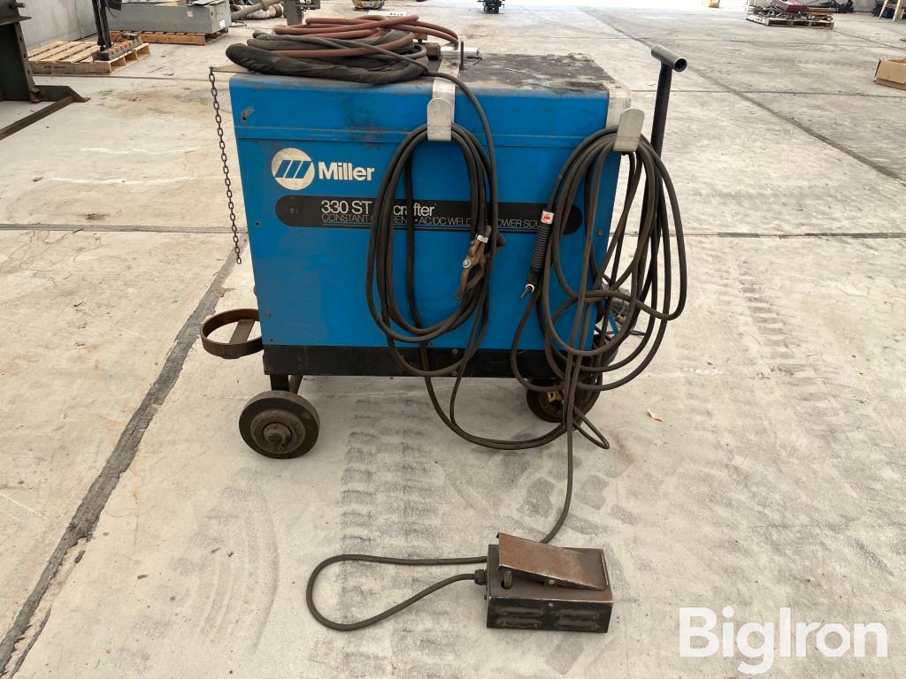 Miller 330ST Aircrafter Constant Current AC/DC Welder On Cart BigIron ...