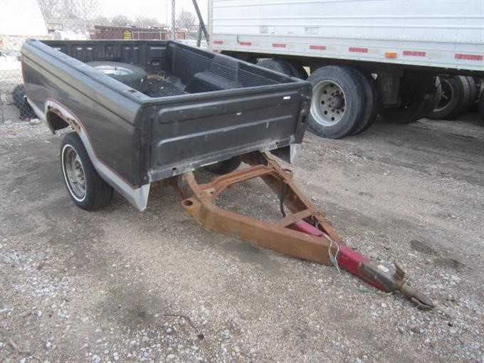 Homemade Pickup Box Trailer BigIron Auctions