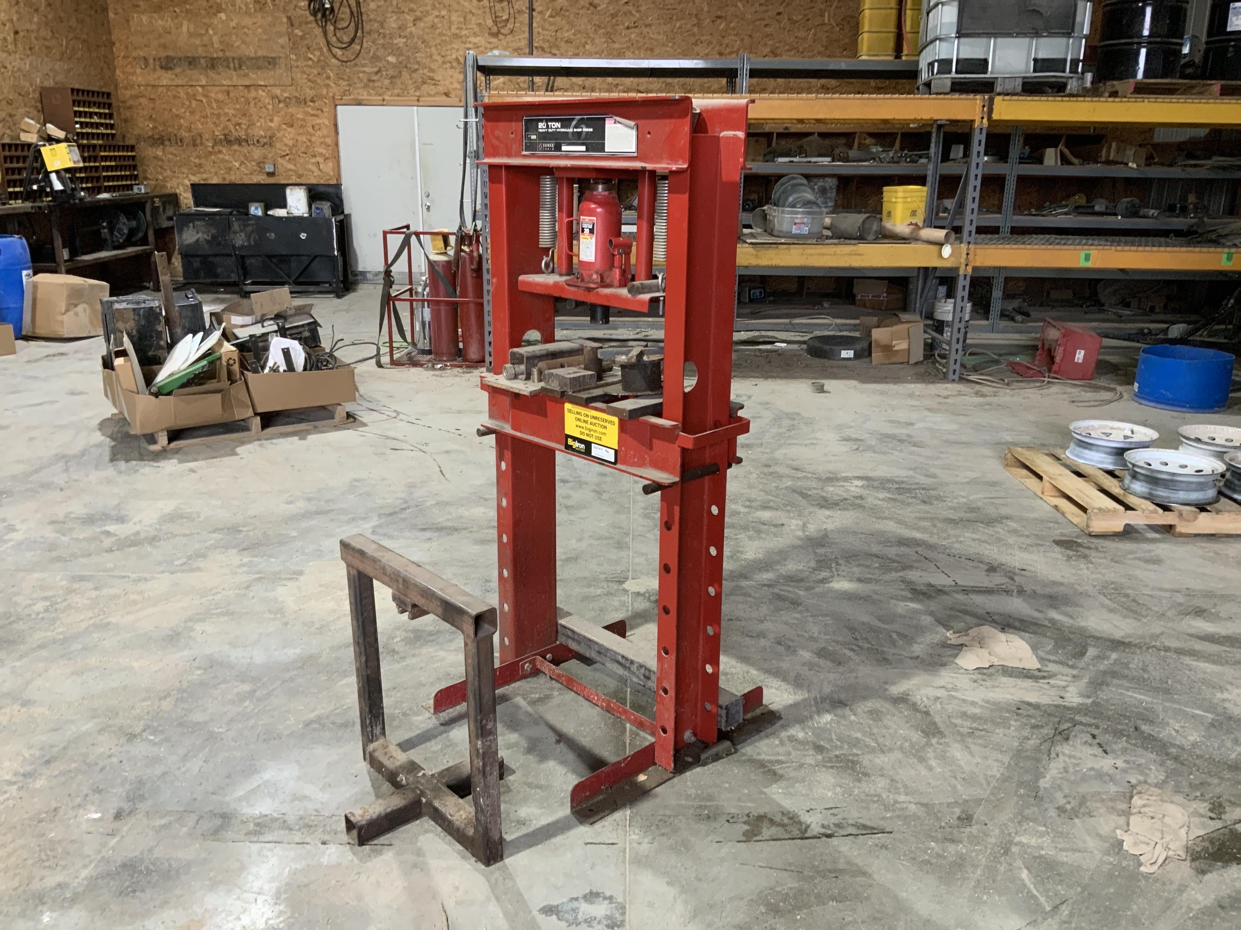 20-Ton Hydraulic Shop Press