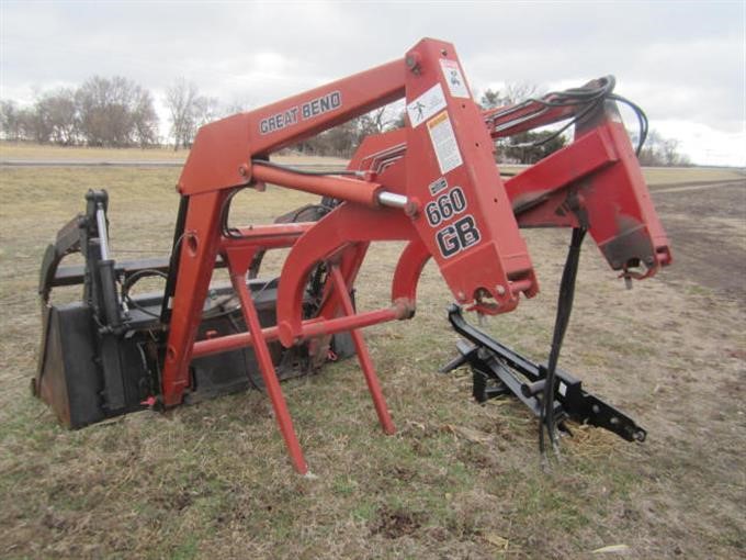 Great Bend 660 Quick Tach Loader With Bucket And Grapple BigIron Auctions