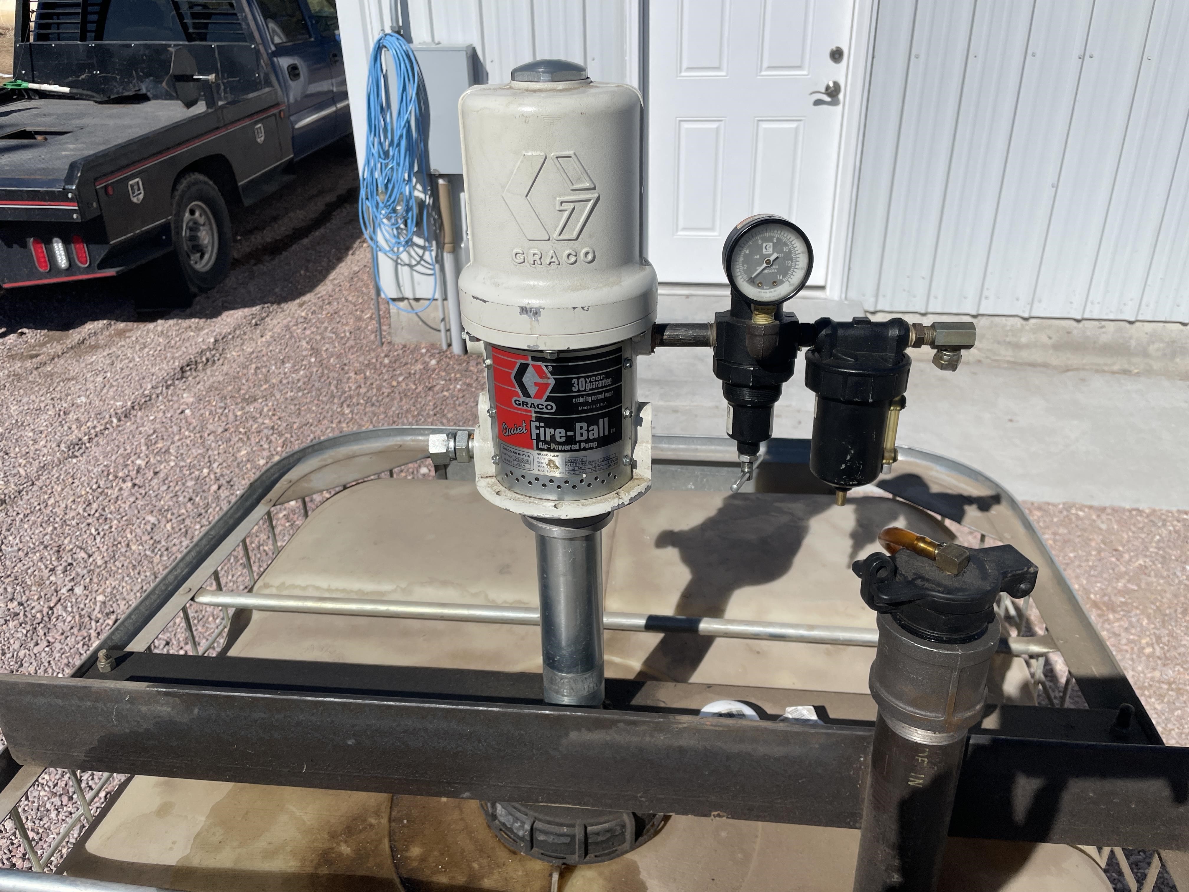 Graco Oil Container, Pump, Meter, And Hose Reel BigIron Auctions