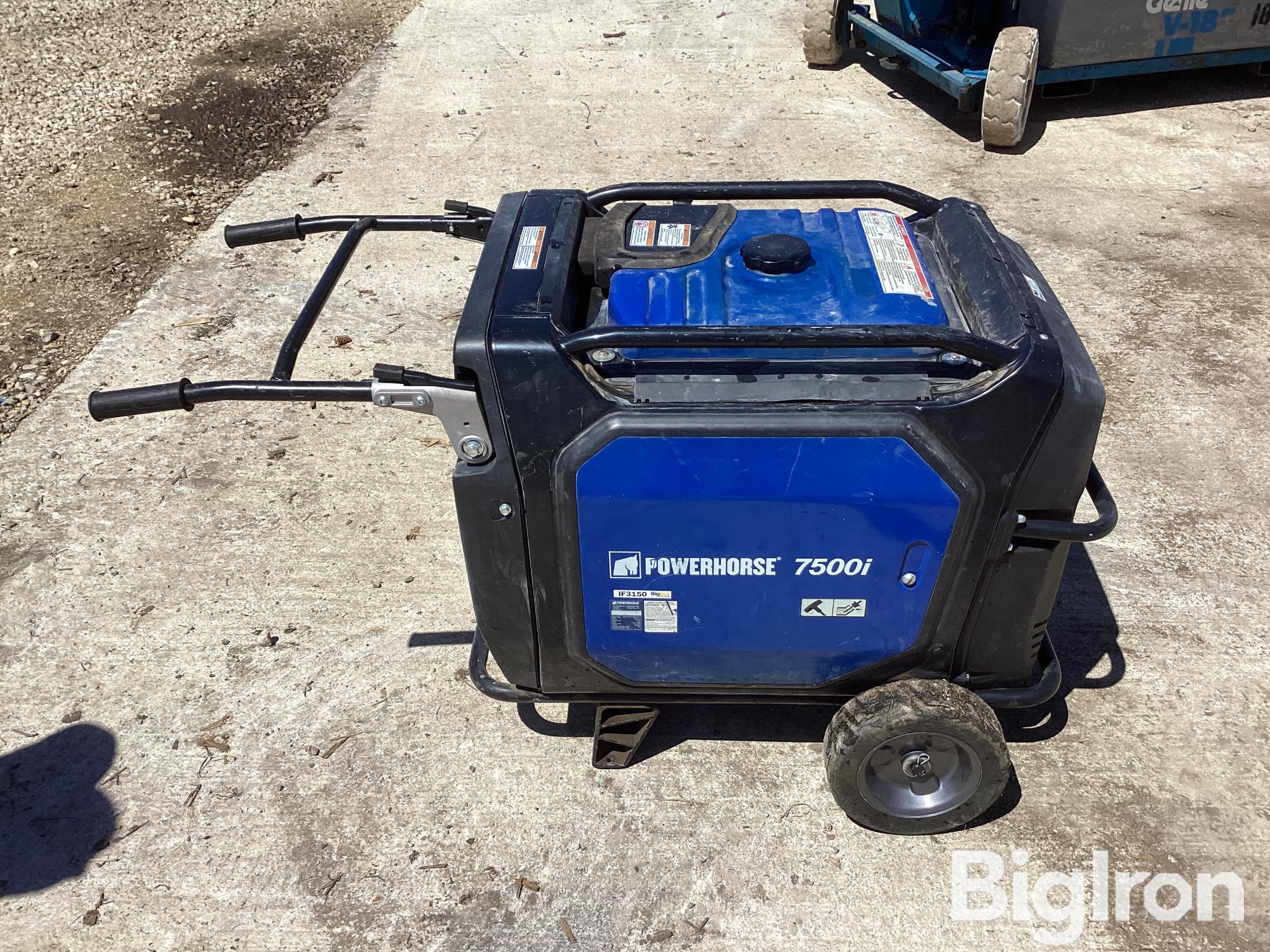 Powerhorse 7500i Portable Generator BigIron Auctions