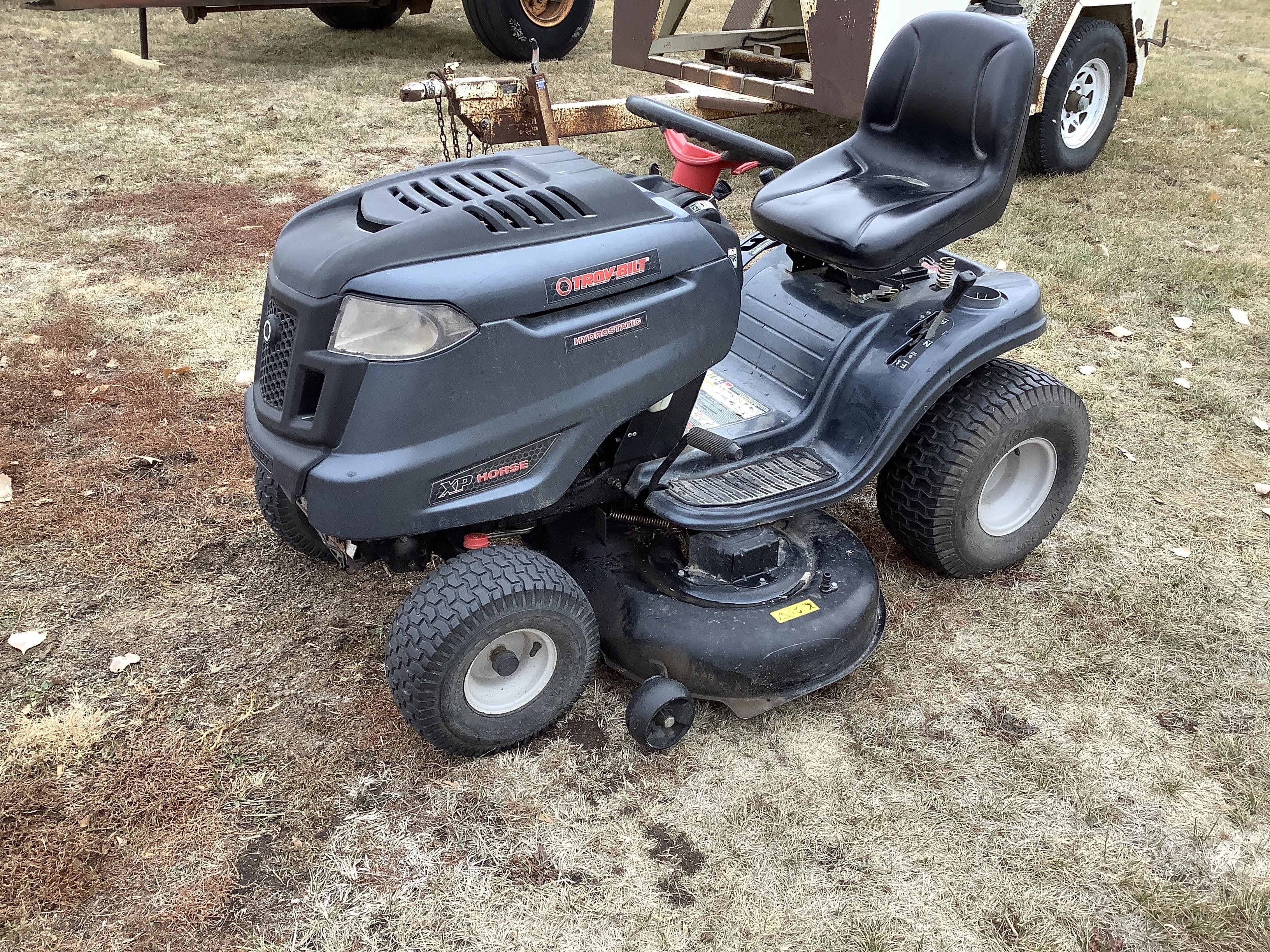 Troy bilt horse riding mower sale