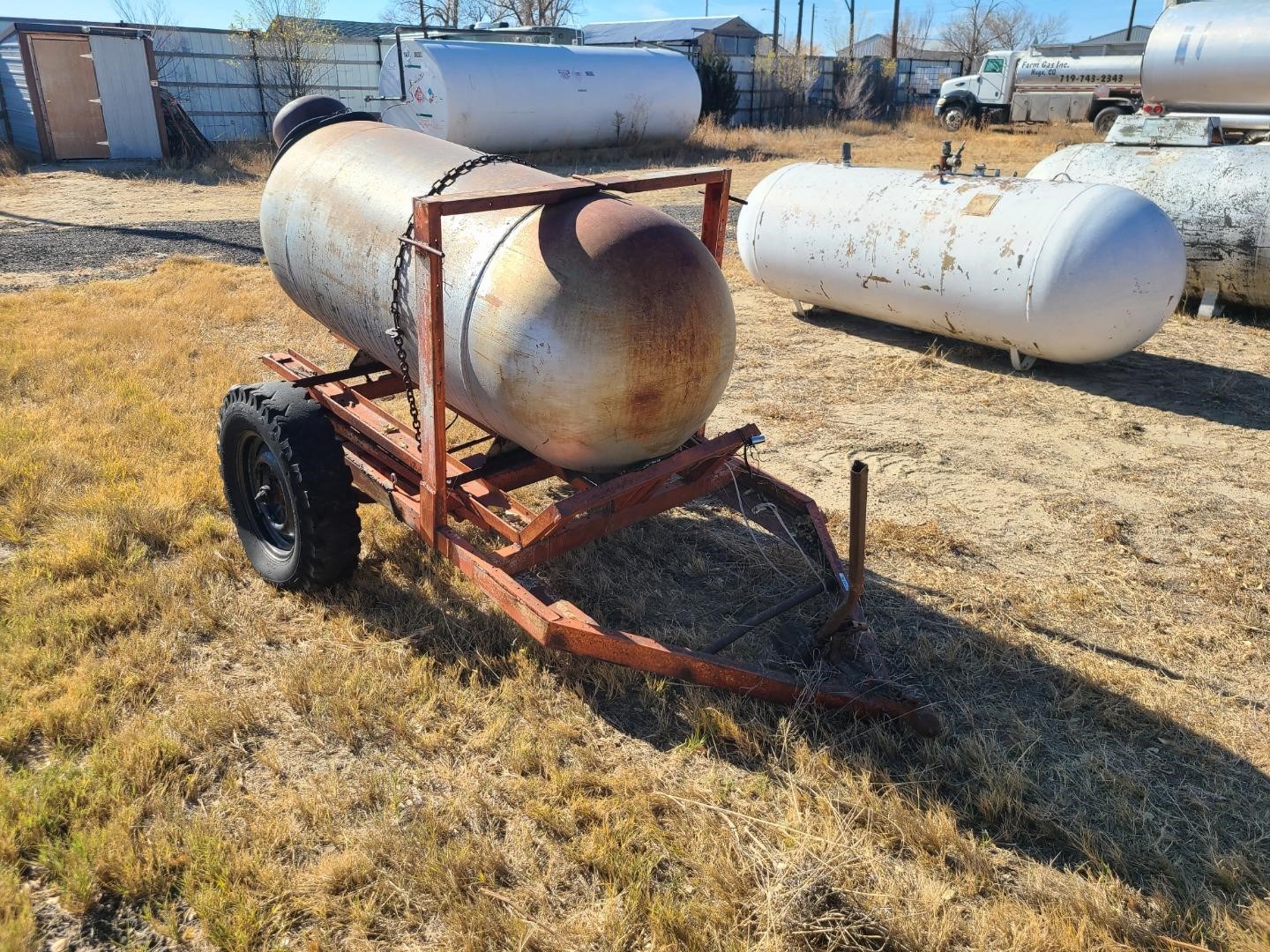 1946 Pacific Iron 225 Gal Propane Tank On Trailer Bigiron Auctions