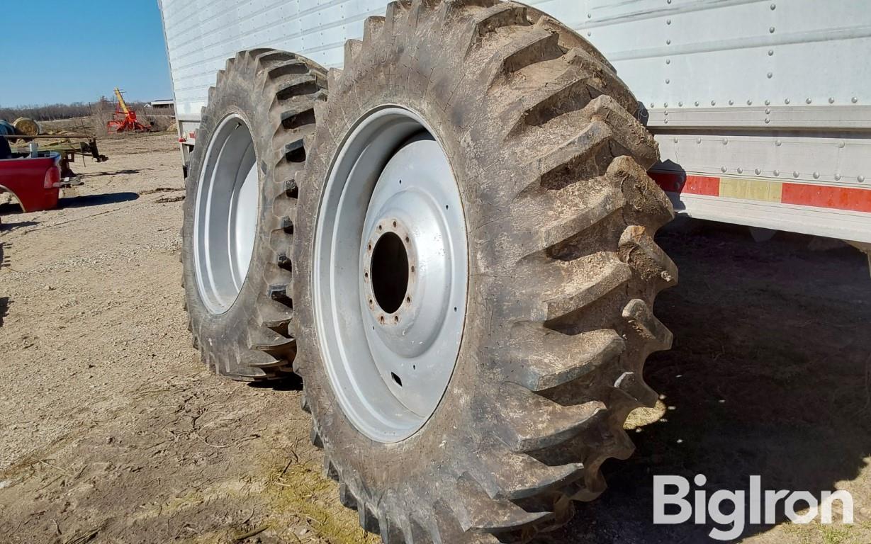 Firestone 18.4R42 Radial All-Traction 23 Tires On 10-Bolt Dual Rims ...