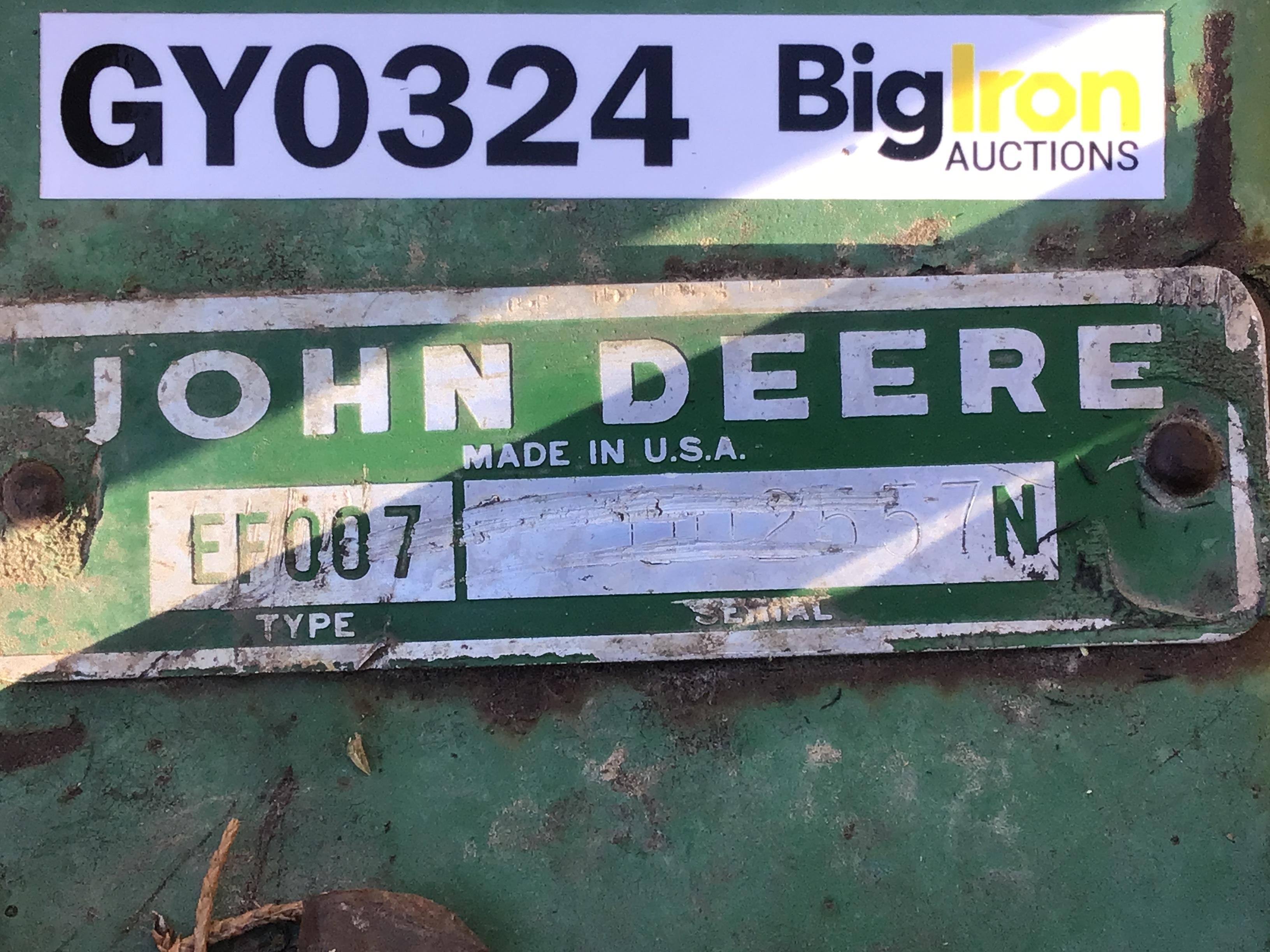 John Deere Fm Front Mount Cultivator Bigiron Auctions