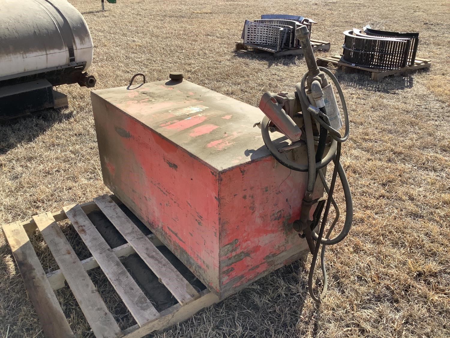 Red 100 Gallon Fuel Transfer Tank BigIron Auctions