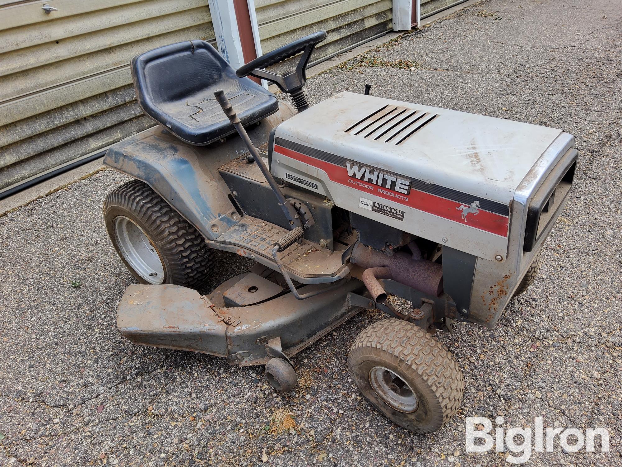 White outdoor lawn discount mower