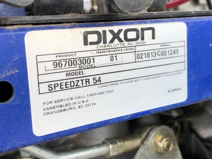 Dixon outlet speedztr 54