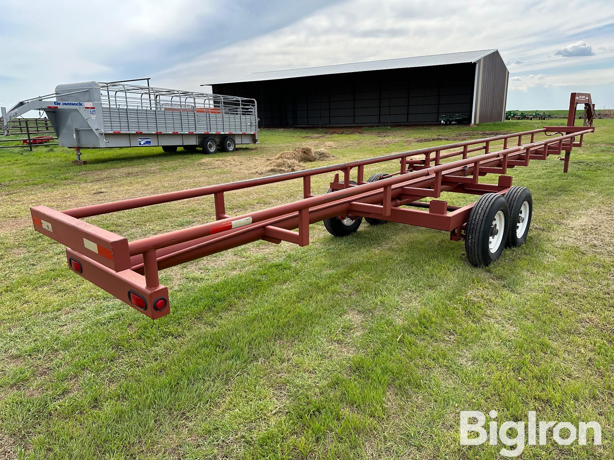 Red Rhino 36’ T/A Round Bale Hay Trailer BigIron Auctions