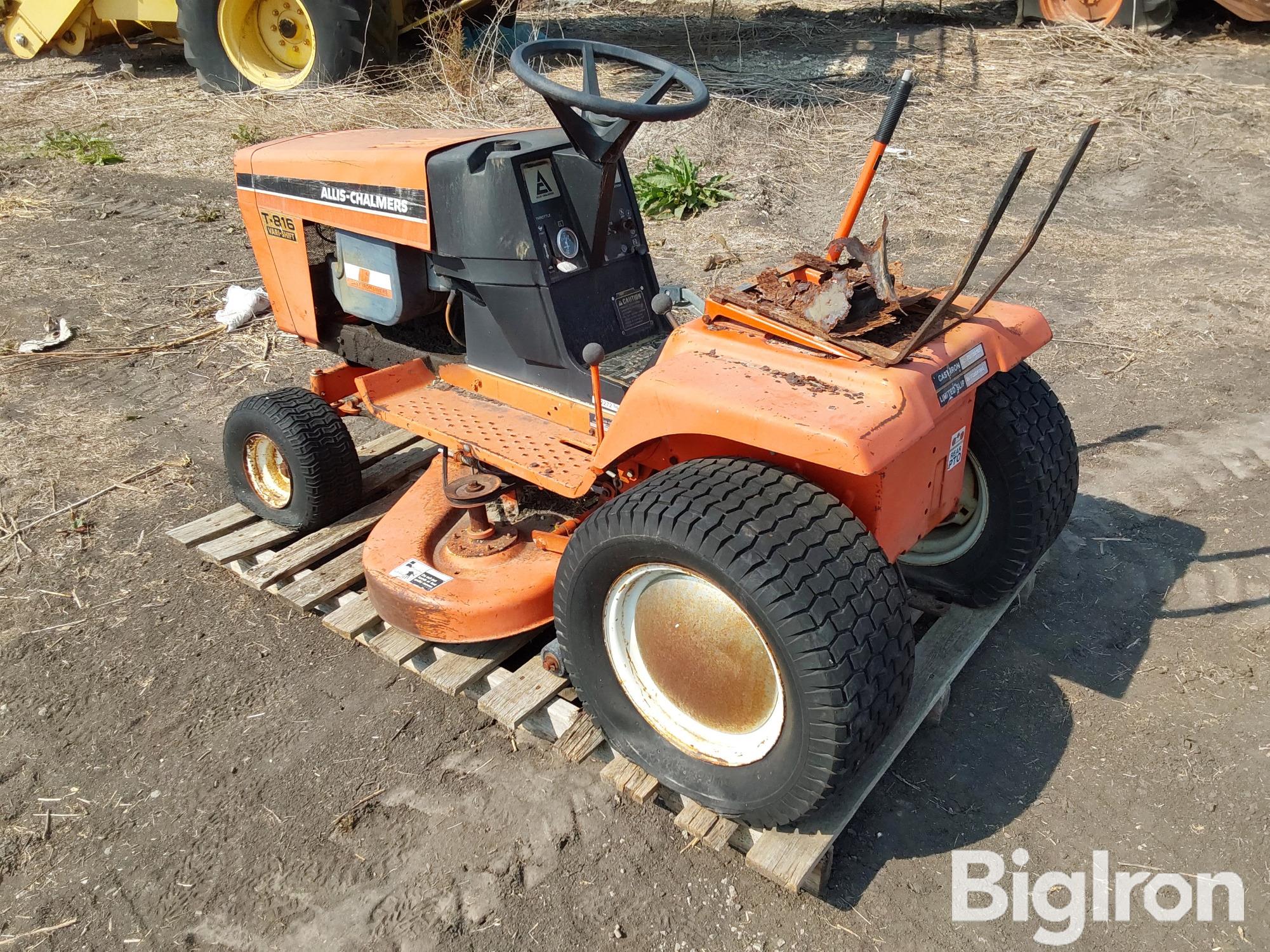 Allis-Chalmers T-816 Lawn Tractor BigIron Auctions