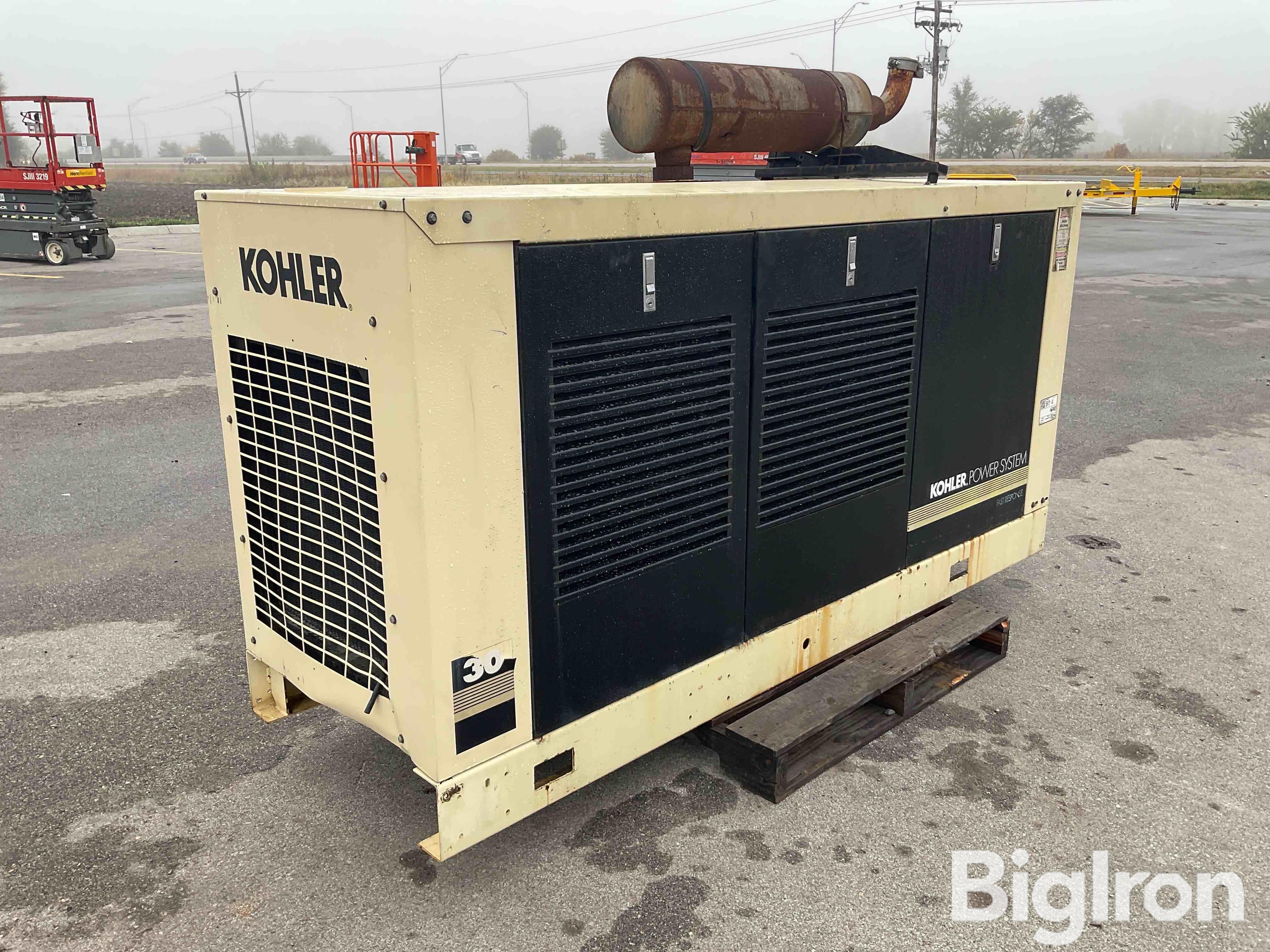 2000 Kohler Power System Lp 30kw Standby Generator Set Bigiron Auctions 4448