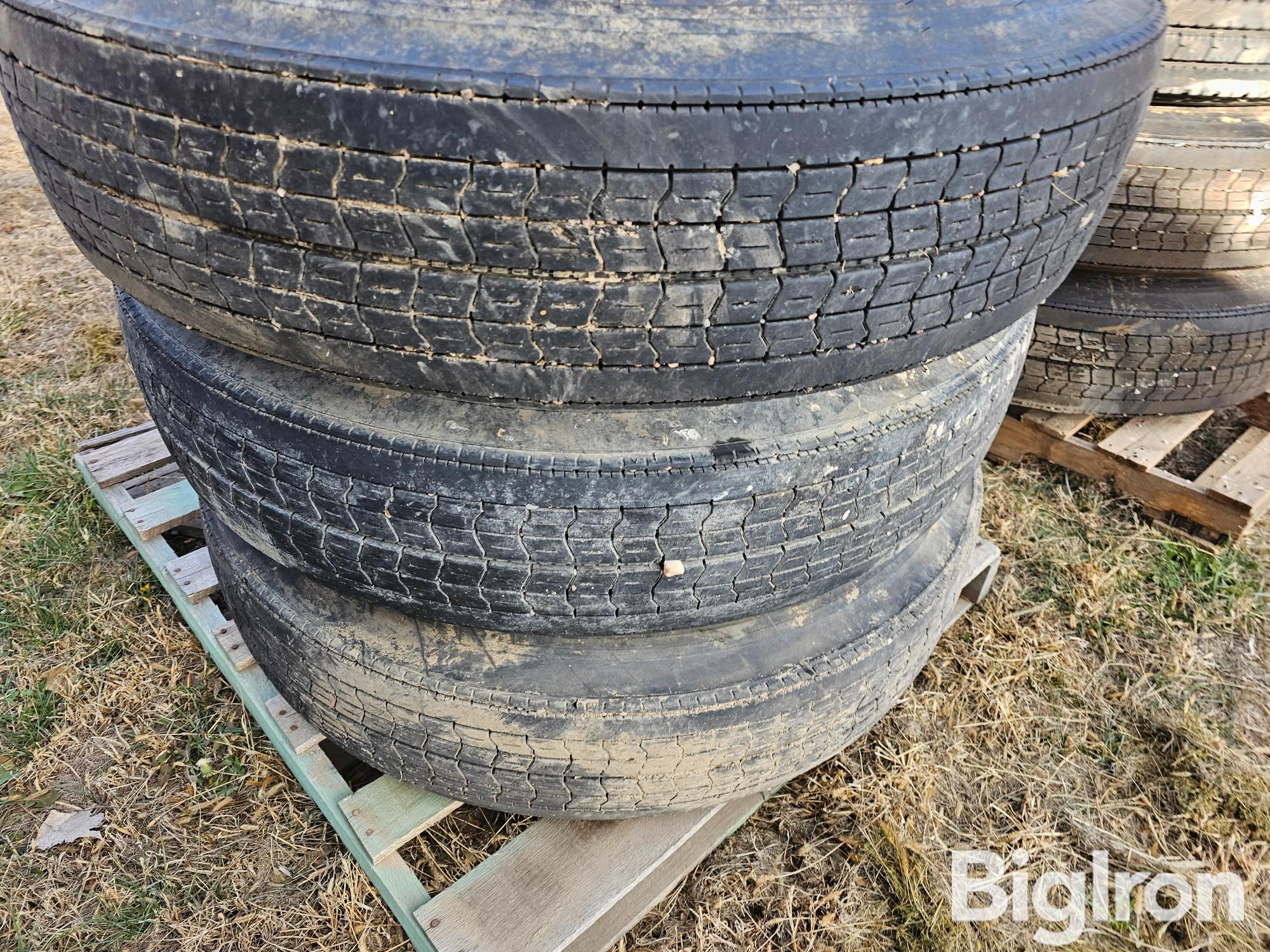 Dunlop 11R24.5 Tires & 10 Bolt Rims BigIron Auctions