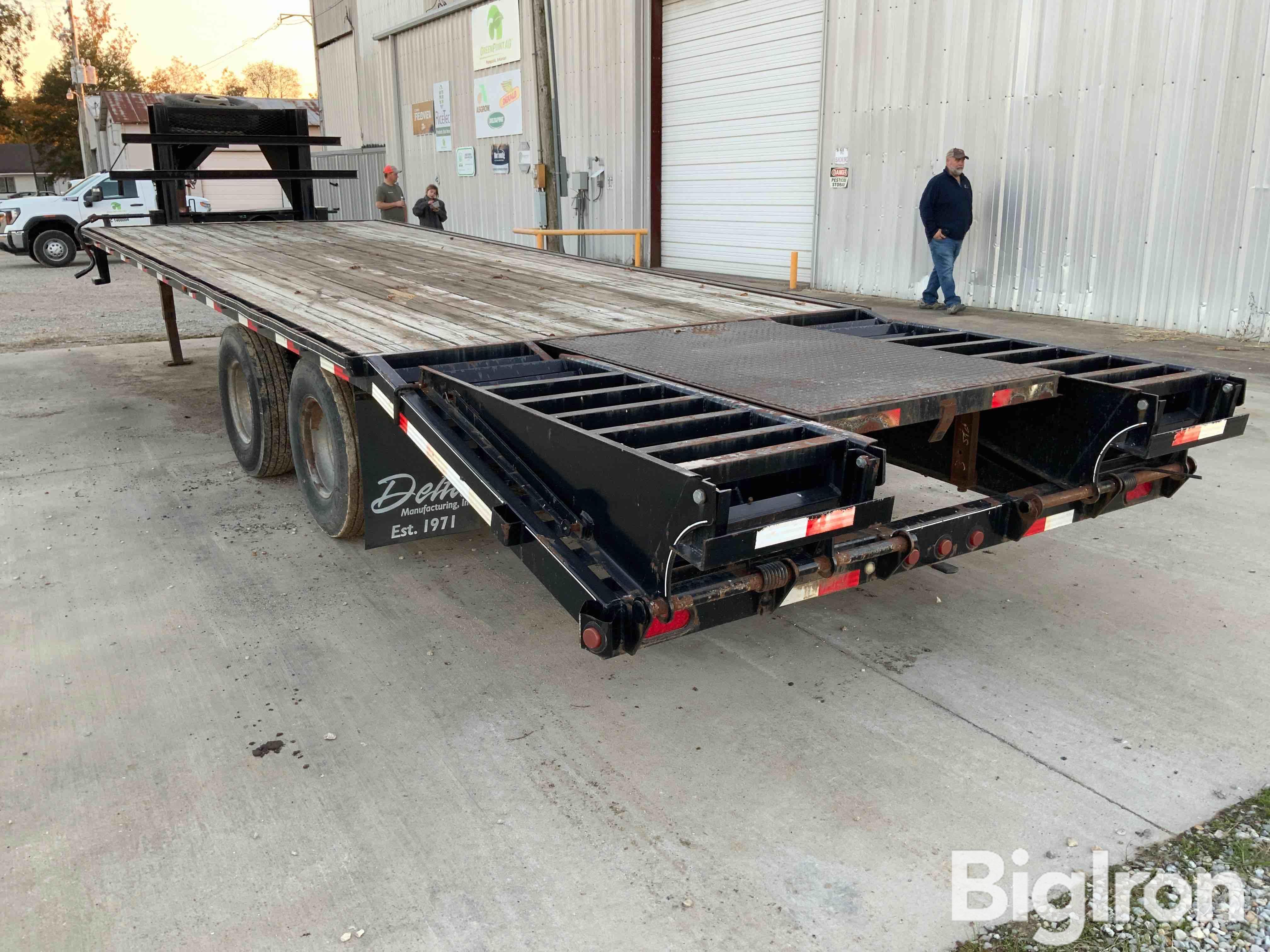 2010 Delta T/A Gooseneck Flatbed Trailer BigIron Auctions