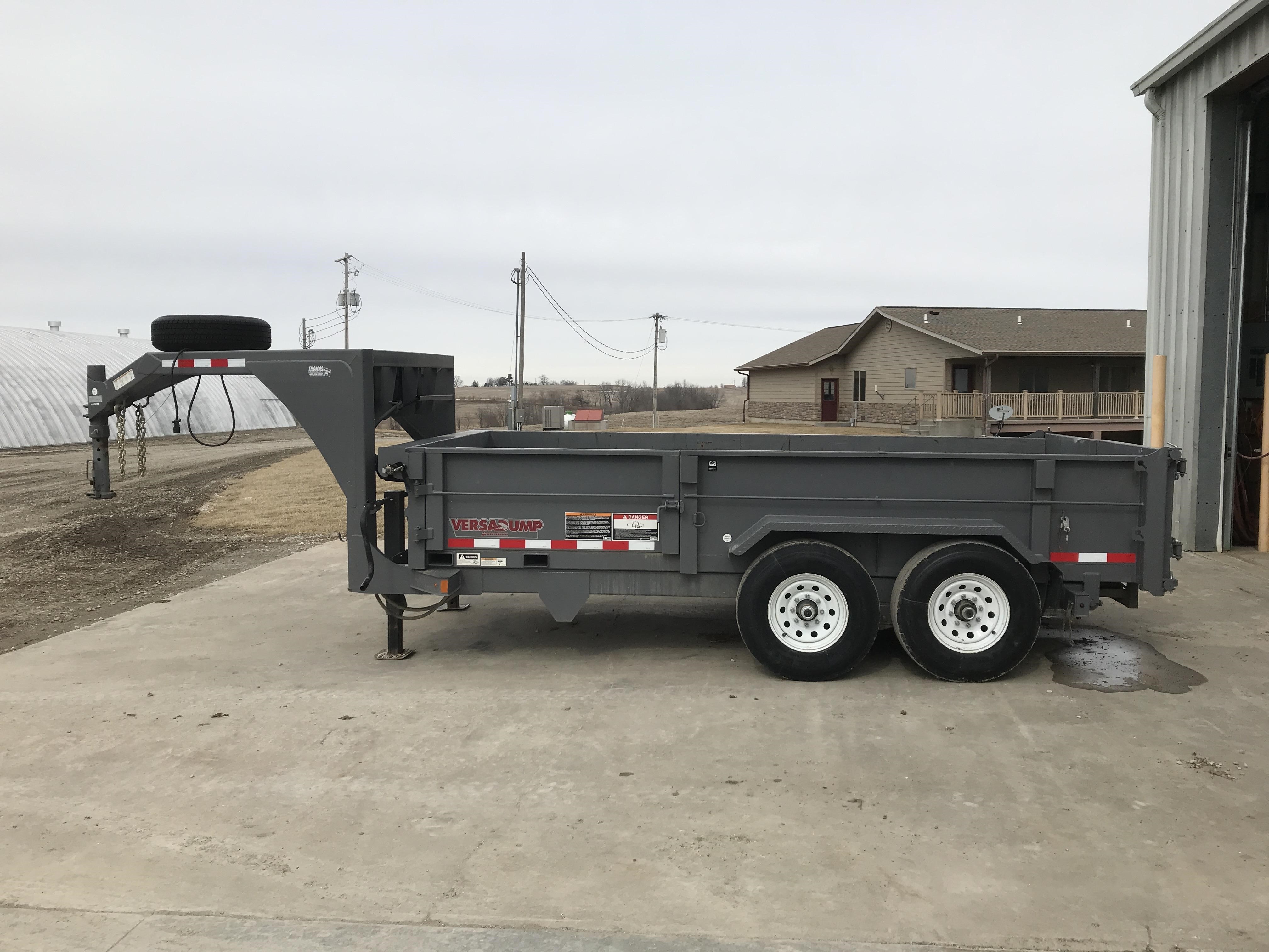 2016 Midsota Versadump HV-14 14' Gooseneck T/A Dump Trailer BigIron ...