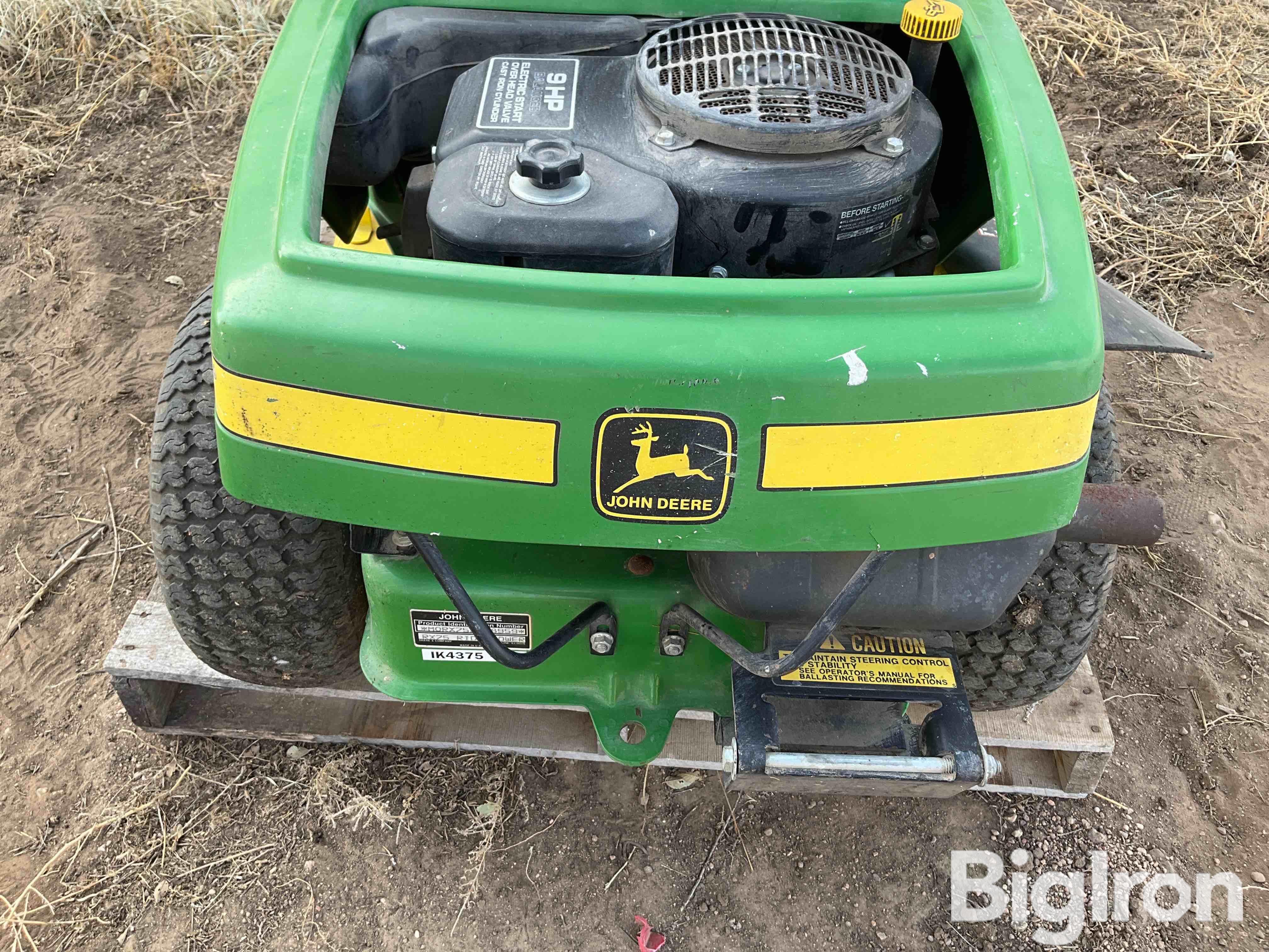 John Deere Rx75 Riding Lawn Mower Bigiron Auctions 9785