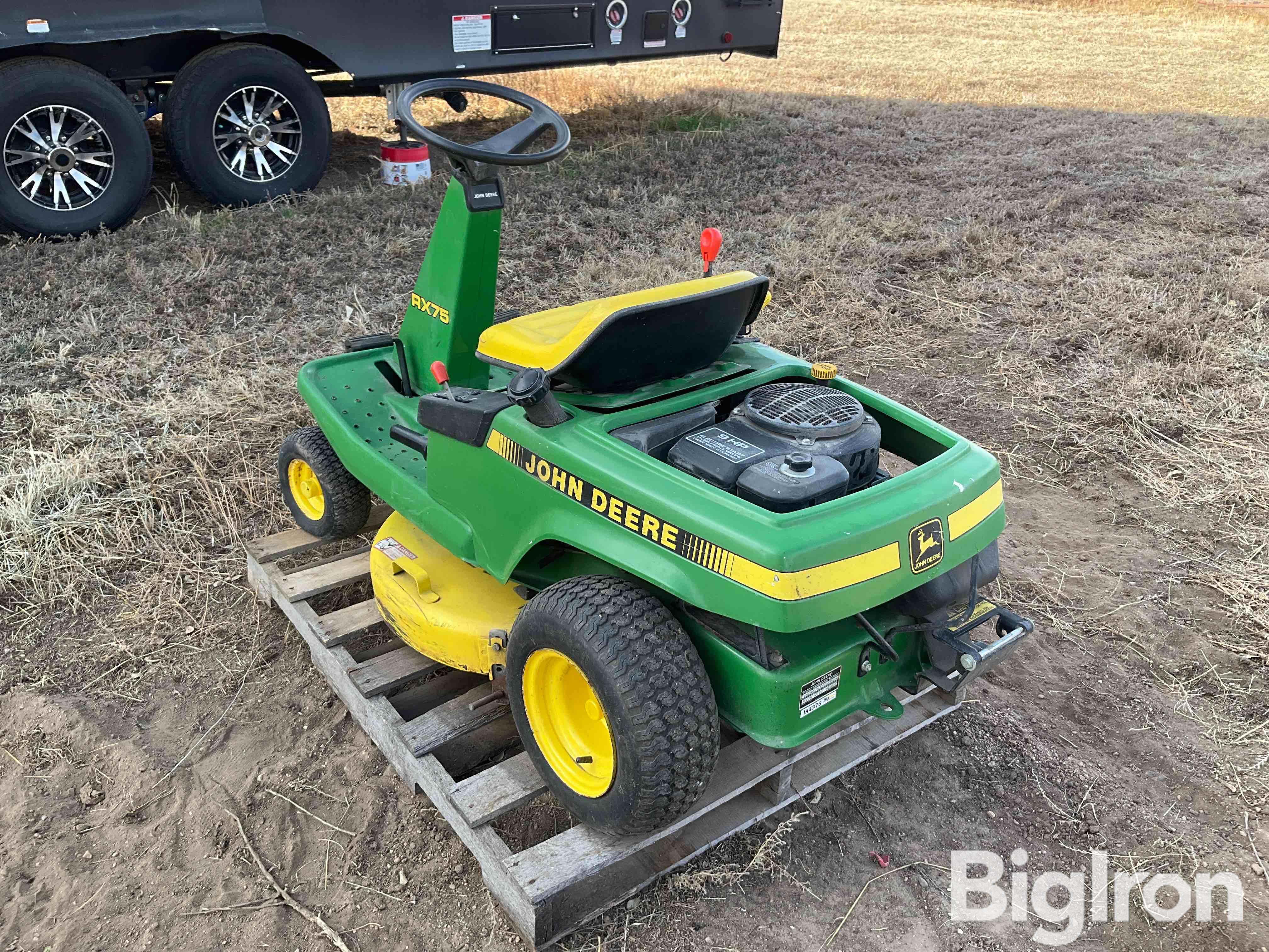 John Deere Rx75 Riding Lawn Mower Bigiron Auctions 0109