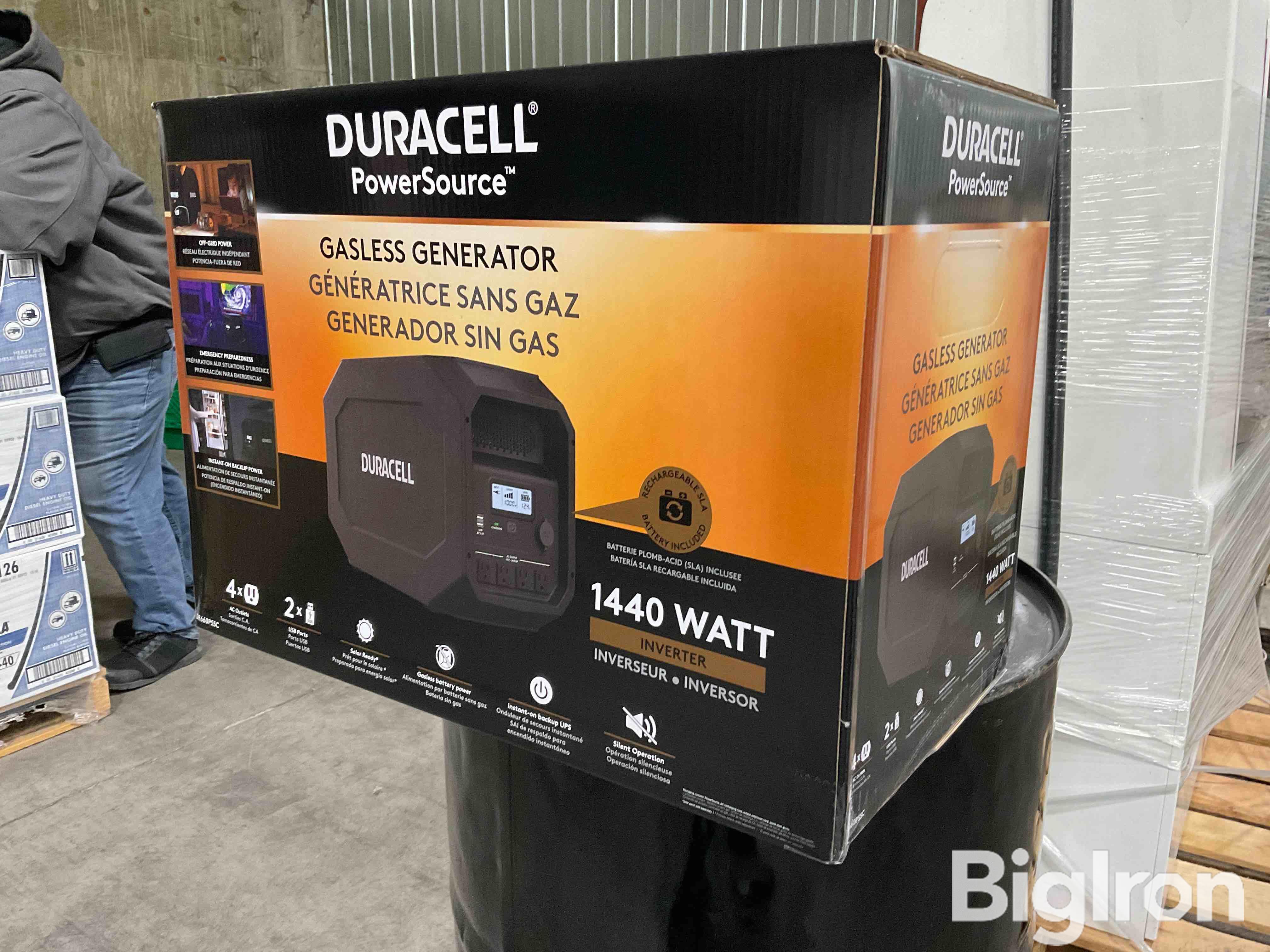 Duracell Powersource Watt Gasless Generator Bigiron Auctions