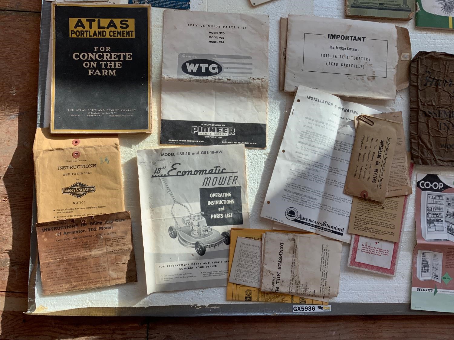 Antique Instruction Manuals BigIron Auctions