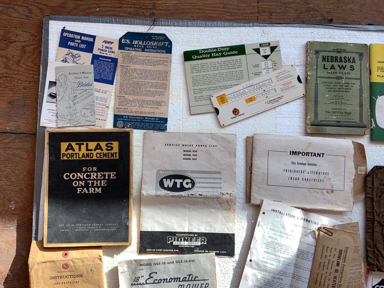 Antique Instruction Manuals BigIron Auctions