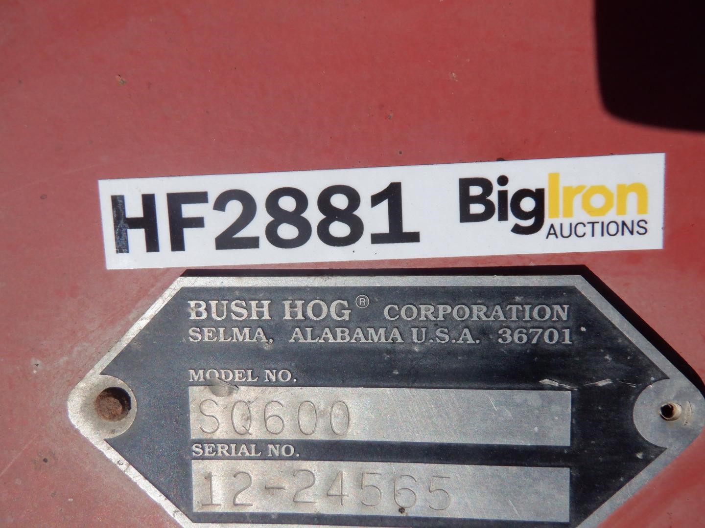 Bush Hog SQ600 6' Rotary Mower BigIron Auctions