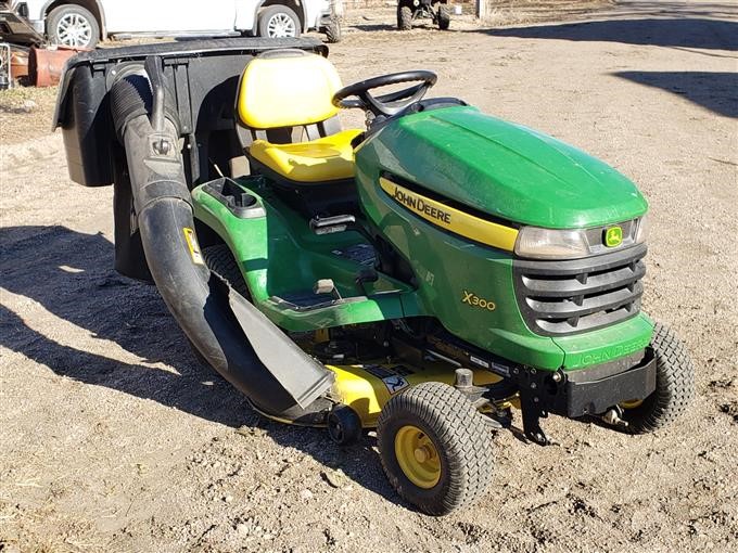 2009 John Deere X300 Riding Lawn Mower W/Bagging System BigIron Auctions