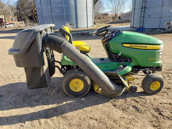 2009 John Deere X300 Riding Lawn Mower W/Bagging System BigIron Auctions